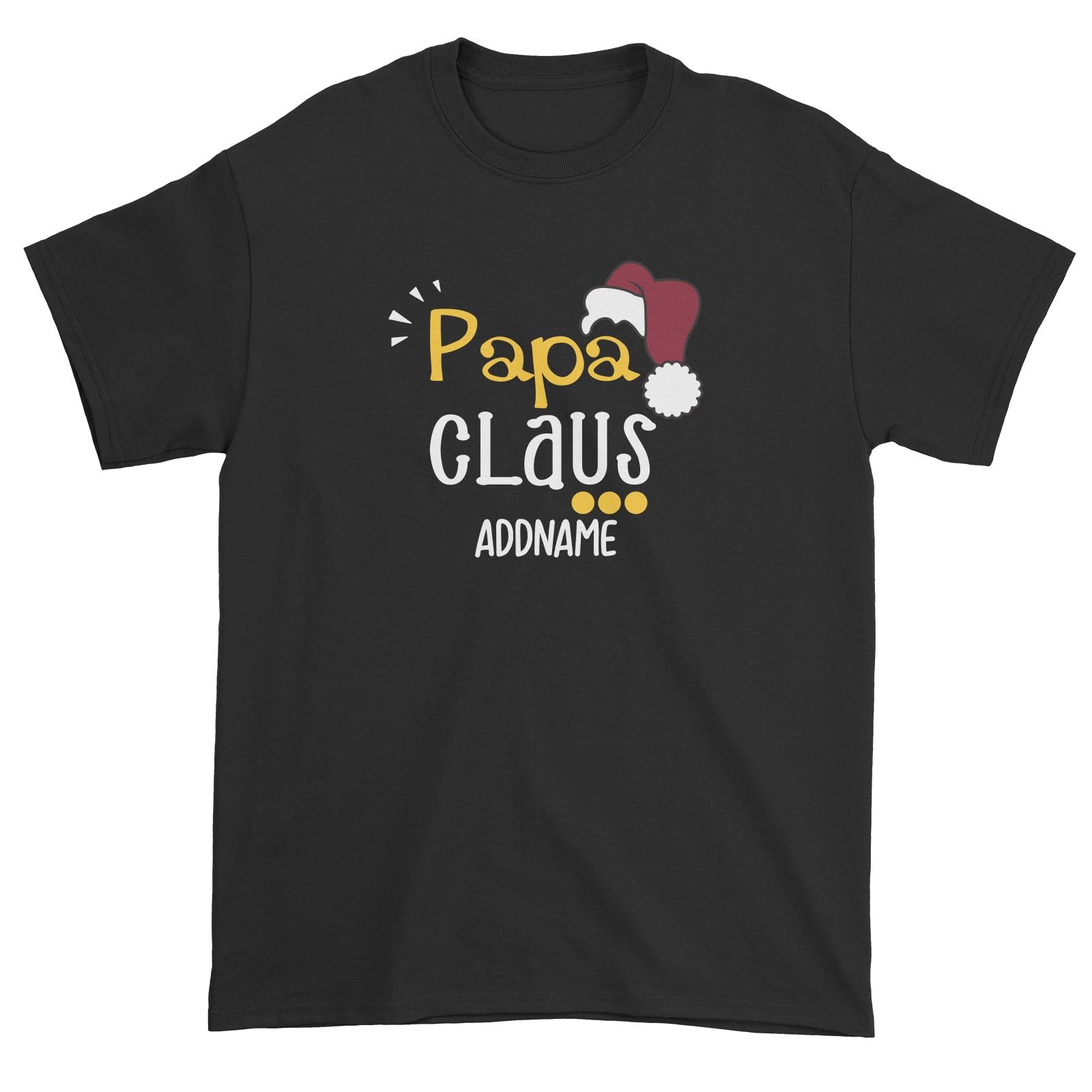 Xmas Papa Claus with Santa Hat Unisex T-Shirt