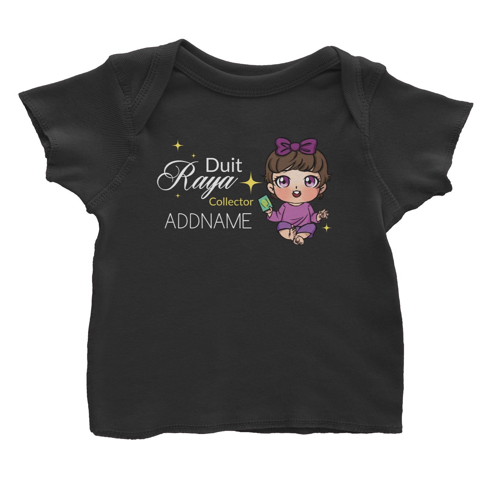 Raya Chibi Baby Baby Girl Duit Raya Collector Addname Baby T-Shirt