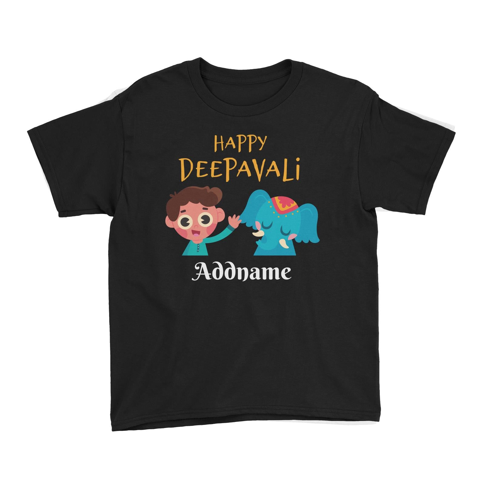 Deepavali Series Little Boy Wishes You Happy Deepavali Kid's T-Shirt