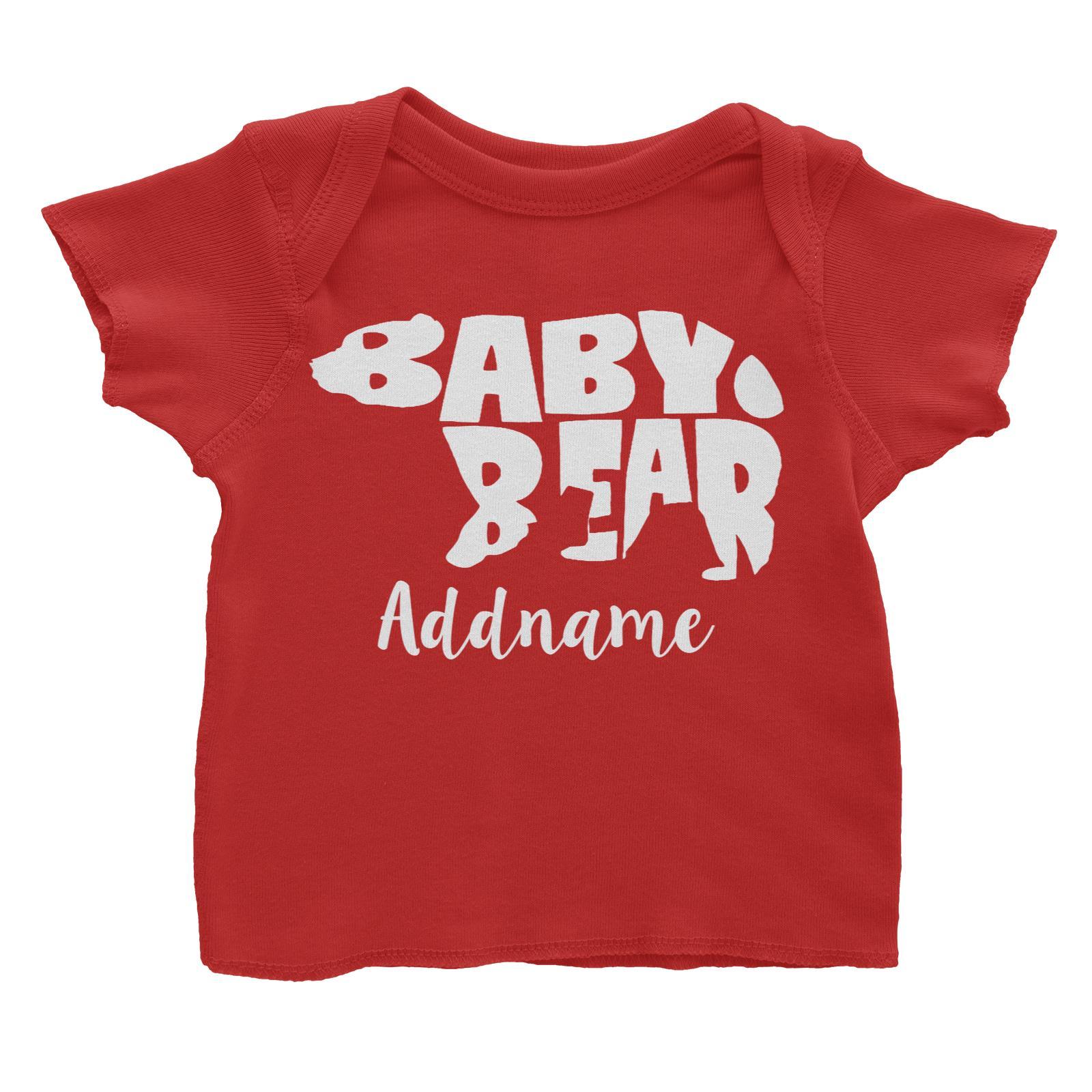 Baby Bear Silhouette Addname Baby T-Shirt