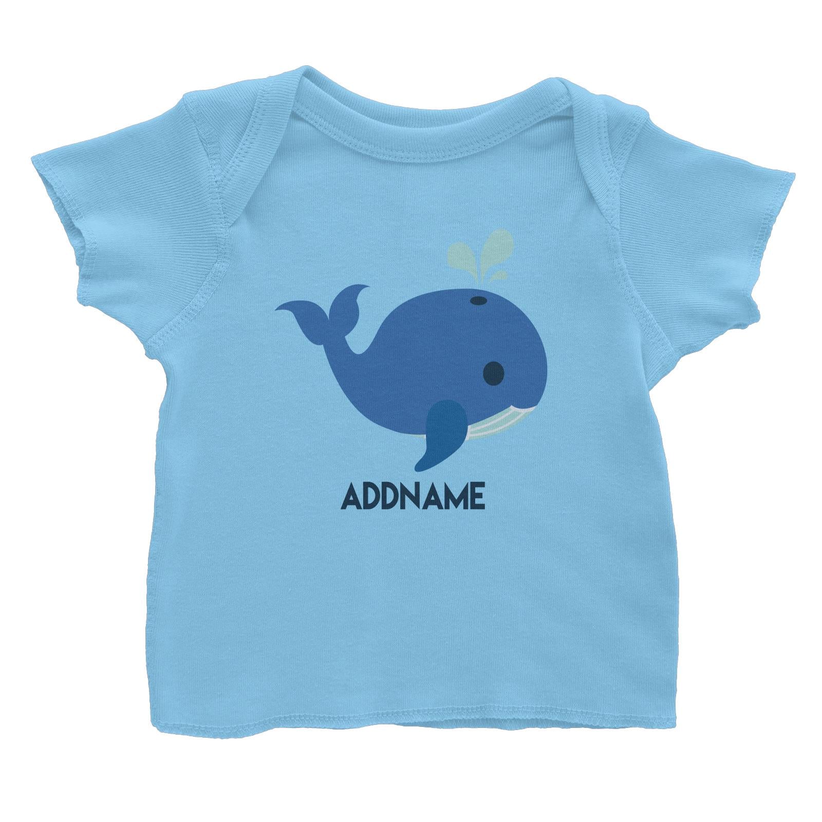 Sailor Whale Addname Baby T-Shirt  Matching Family Personalizable Designs