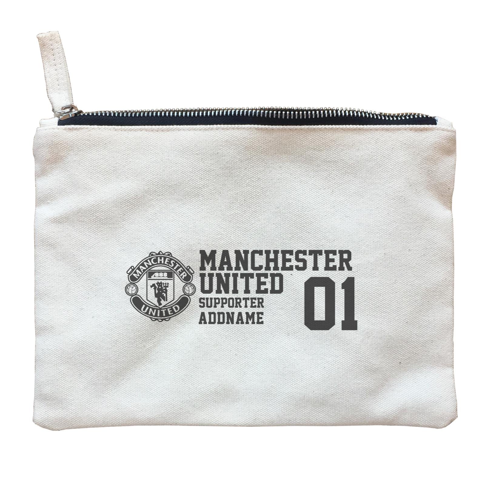 Manchester United Football Supporter Accessories Addname Zipper Pouch