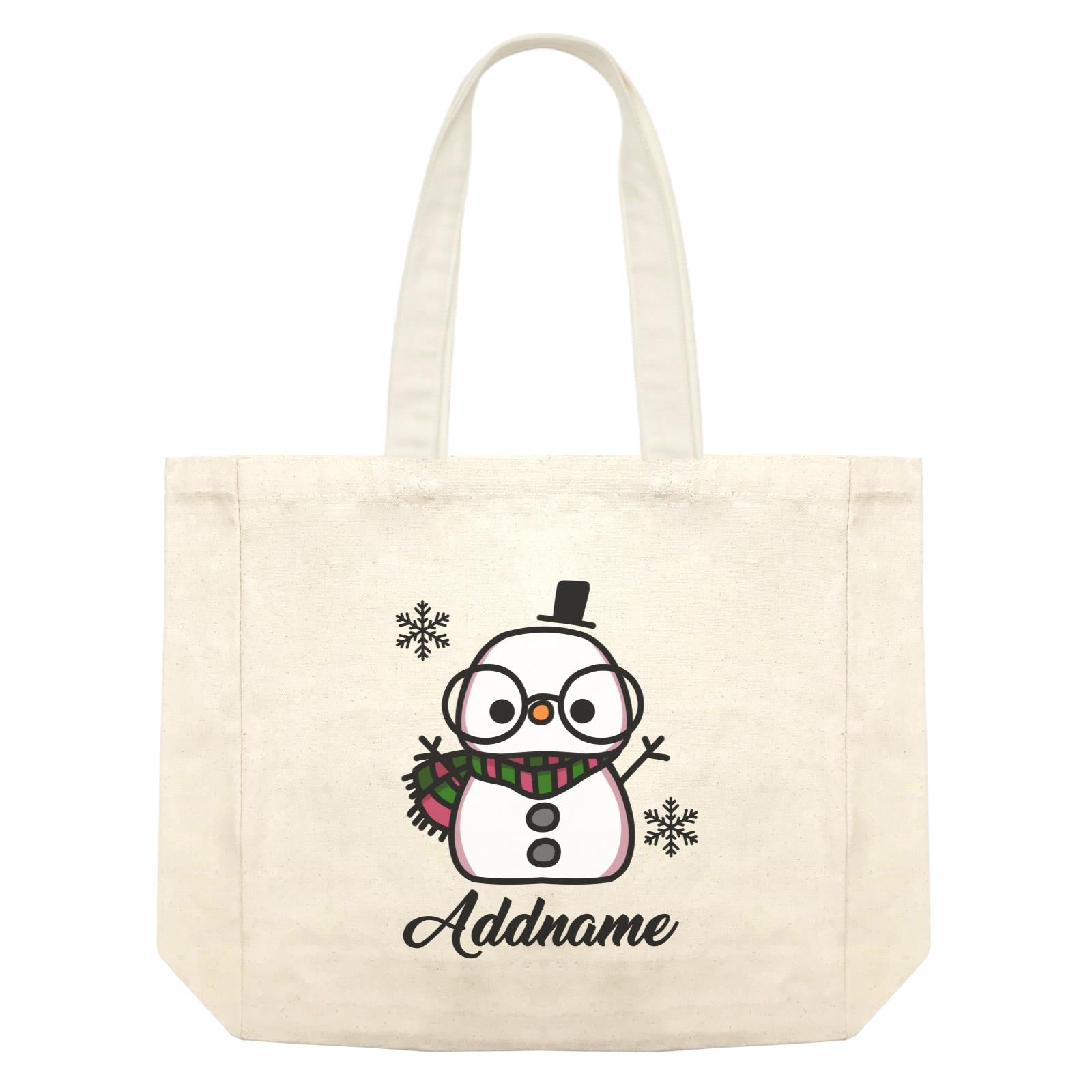 Xmas Papa Snowman Shopping Bag
