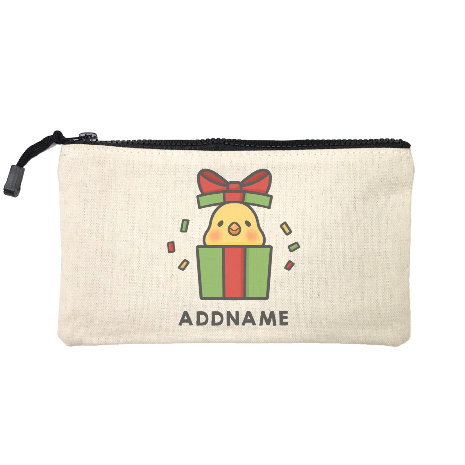 Xmas Cute Chick In Gift Box Addname Mini Accessories Stationery Pouch
