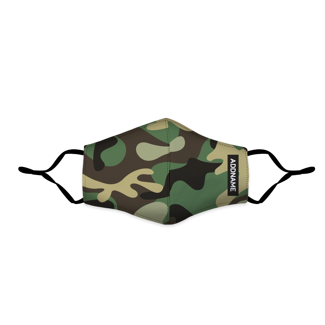 Camo Fitted Fabric Mask