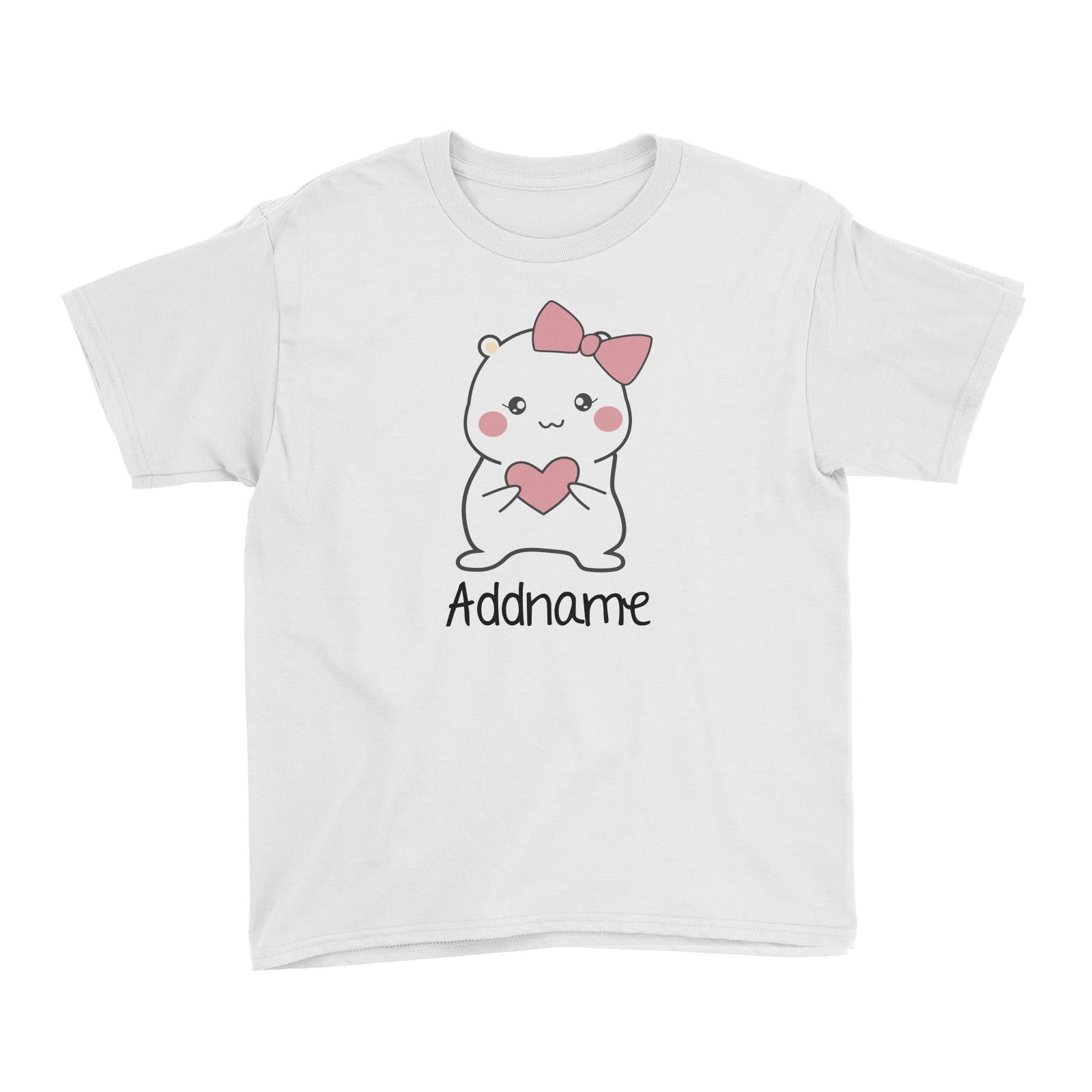 Cute Hamster Mommy Addname Kid's T-Shirt