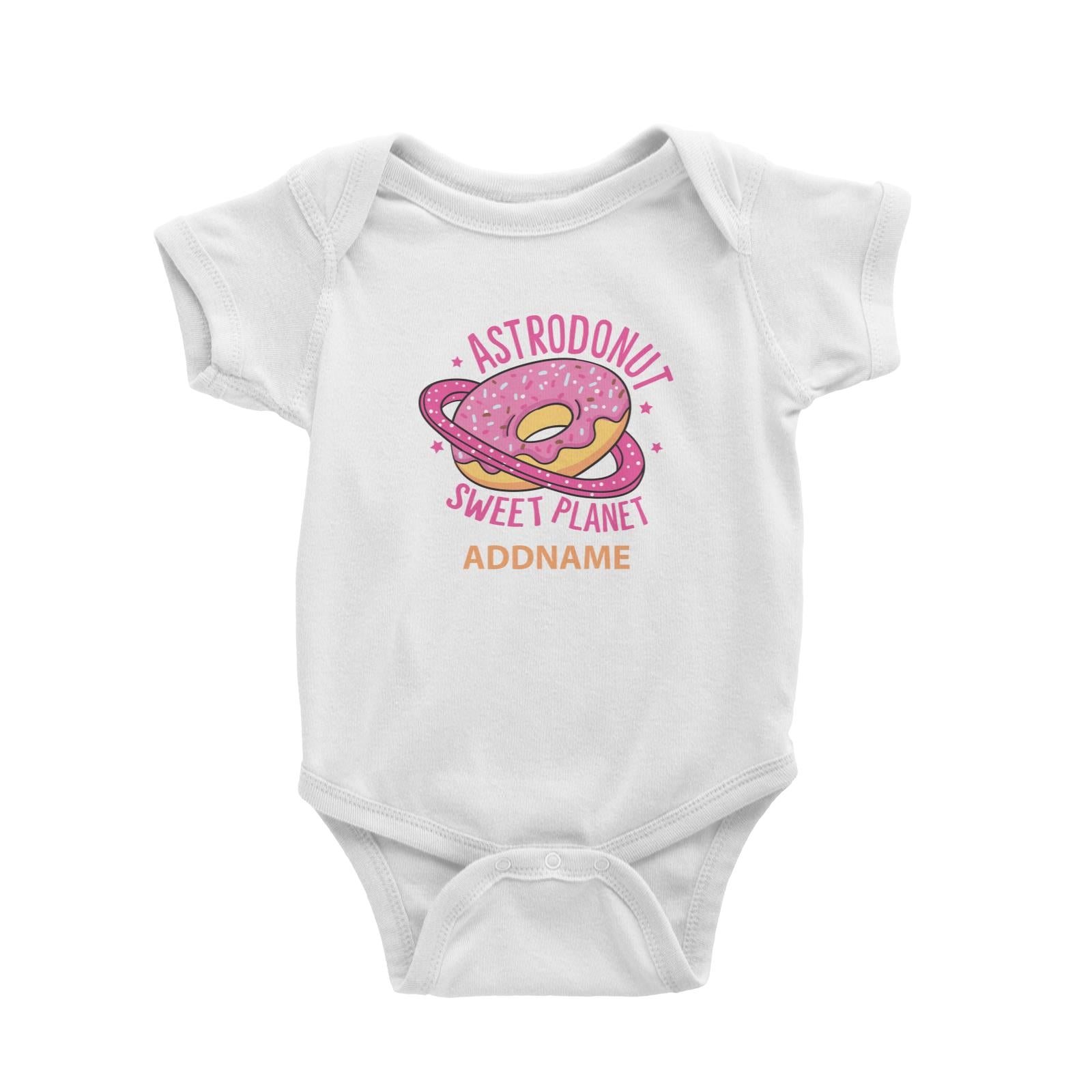 Cool Cute Foods Astrodonut Sweet Planet Addname Baby Romper
