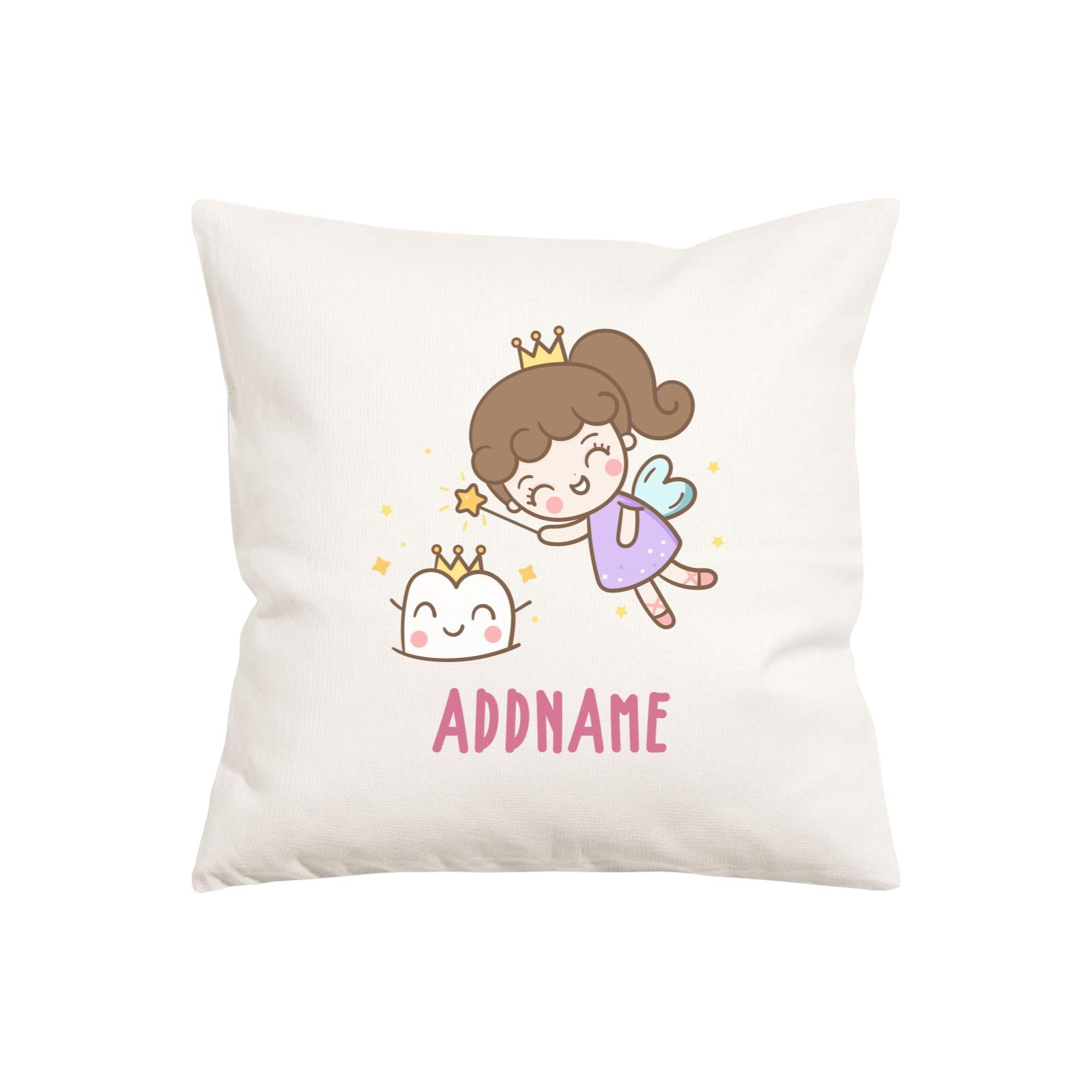 Unicorn And Princess Series Cute Tooth Fairy Addname Pillow Cushion