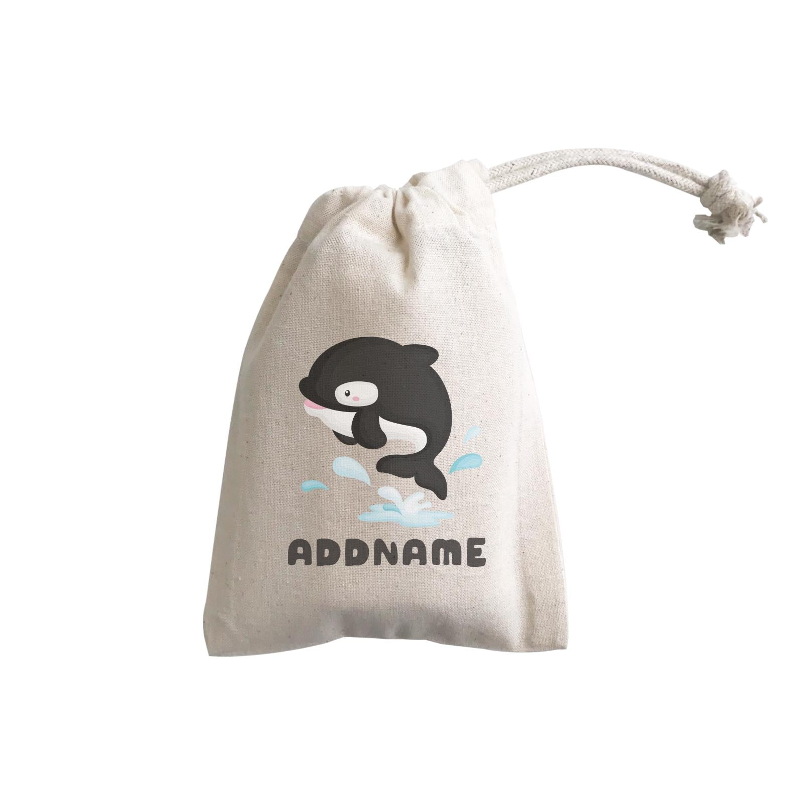 Birthday Winter Animals Orca Addname GP Gift Pouch