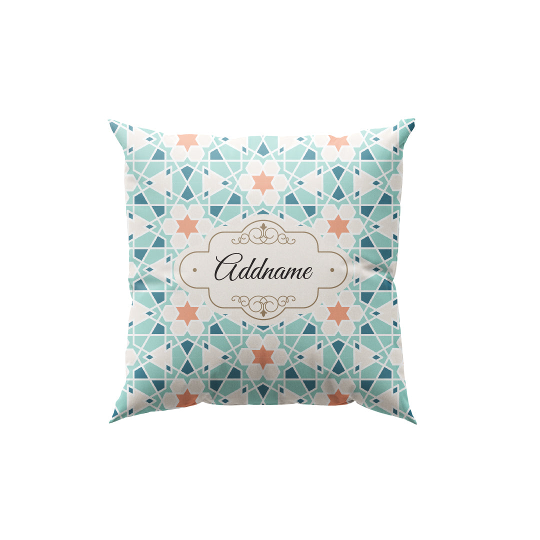 Moroccan Cerulean Full Print Cushion Cover with Inner Cushion