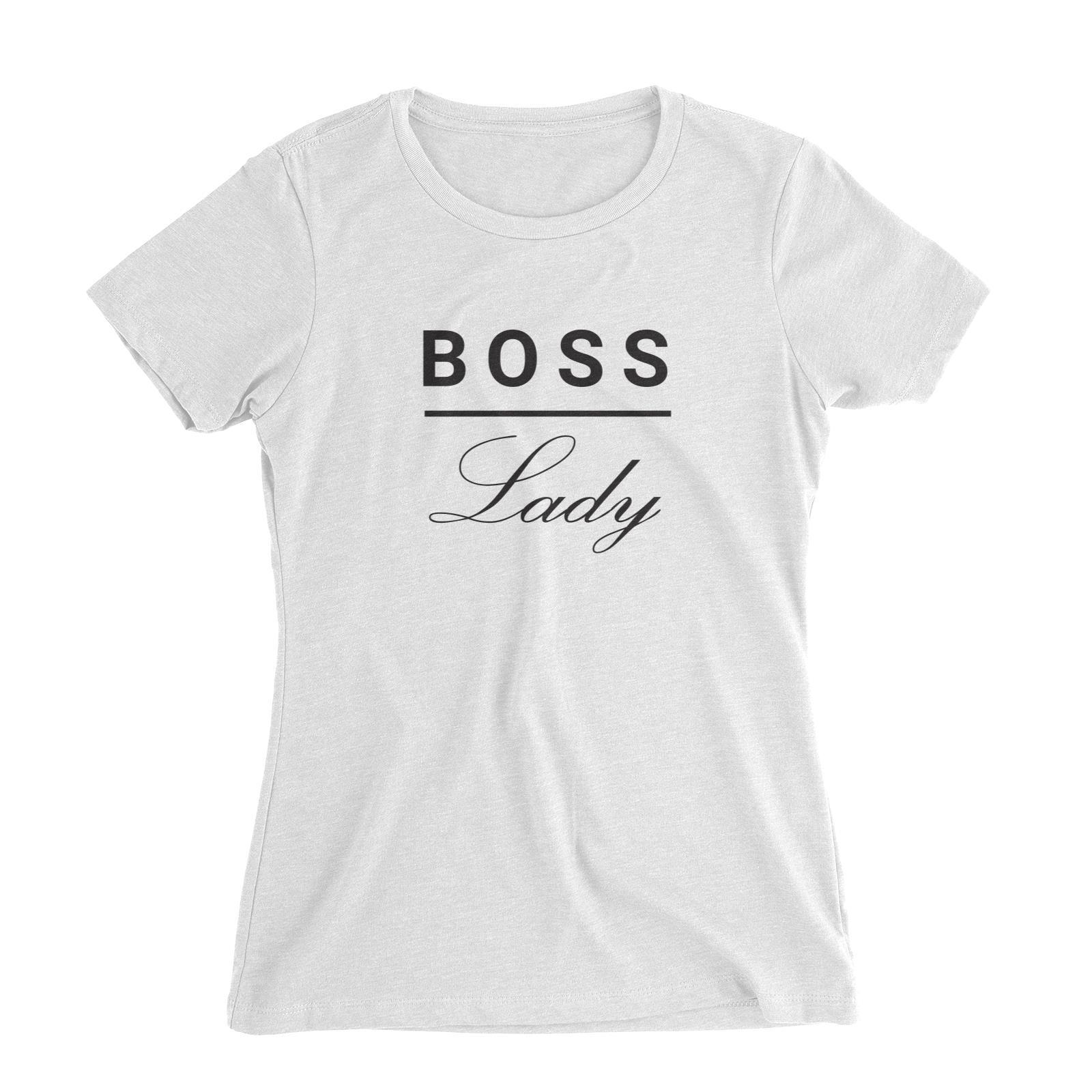 Boss Lady Women's Slim Fit T-Shirt  Matching Family
