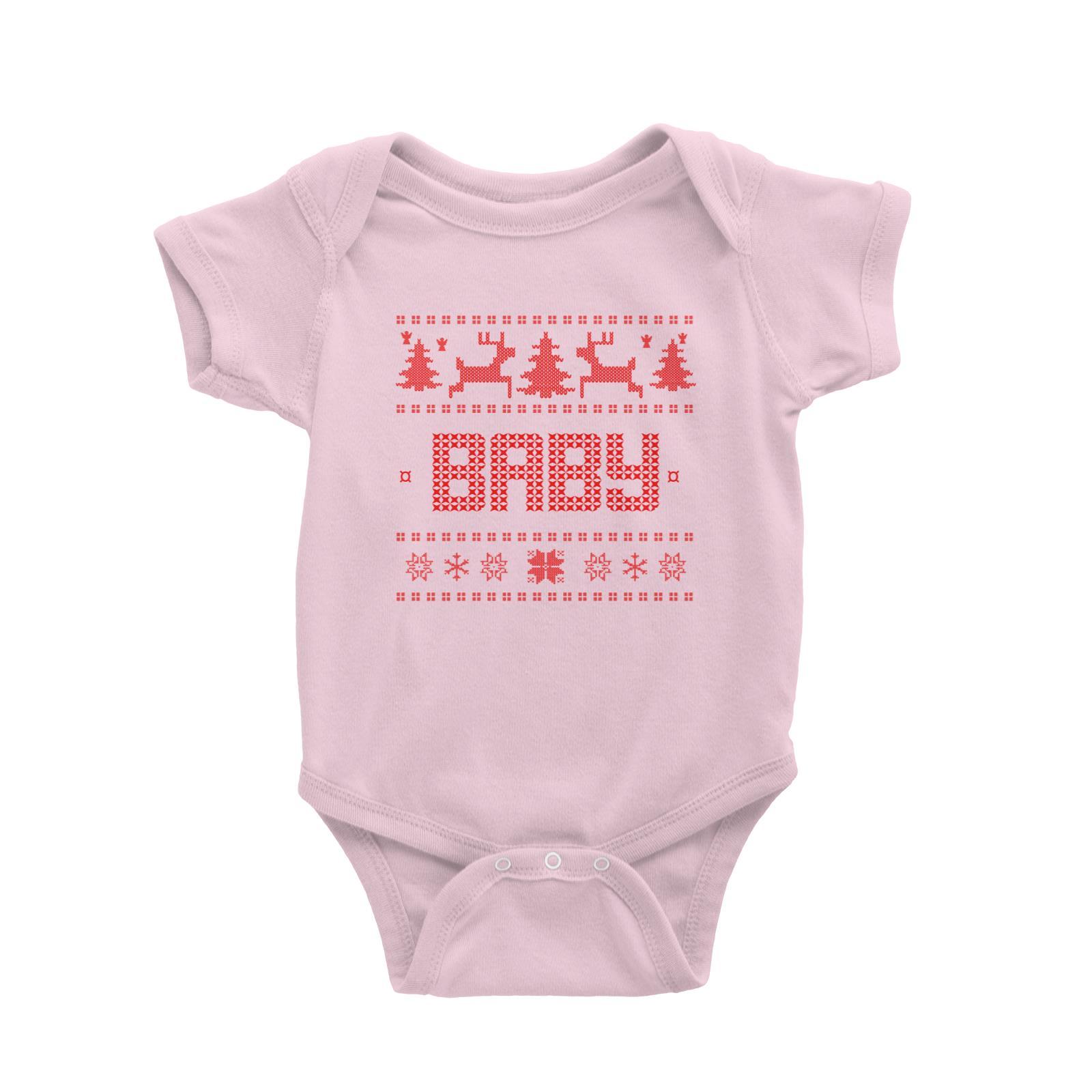 Christmas Sweater Baby Baby Romper  Matching Family