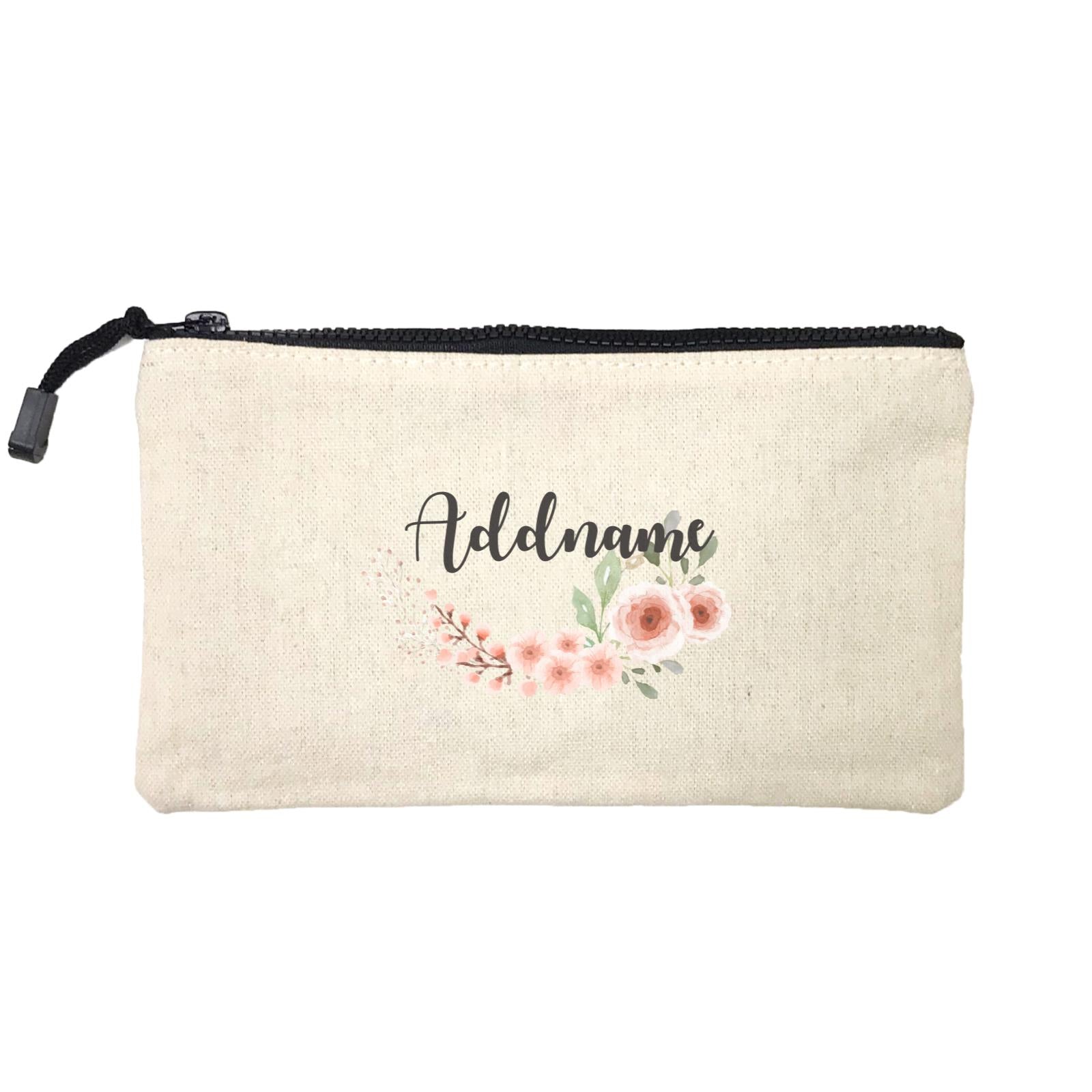Bridesmaid Floral Sweet 2 Watercolour Flowers Addname Mini Accessories Stationery Pouch