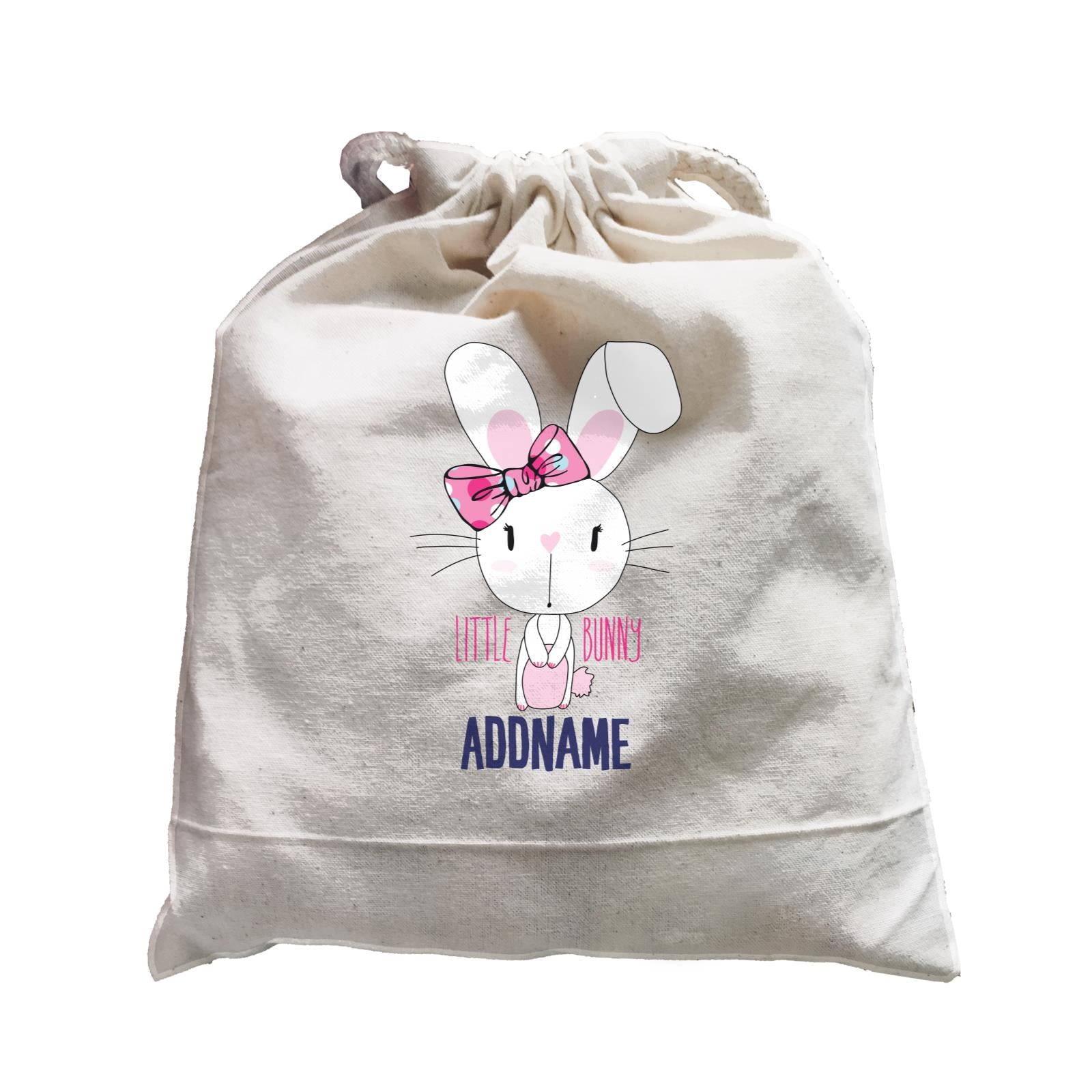 Cool Vibrant Series Little Bunny With Ribbon Addname Satchel