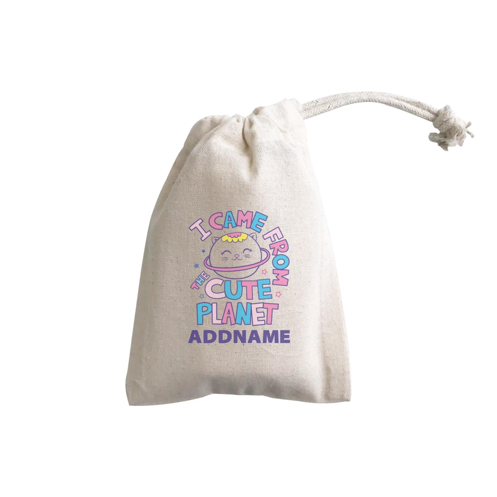 Cool Cute Animals Cats I Came From The Cute Planet Addname GP Gift Pouch