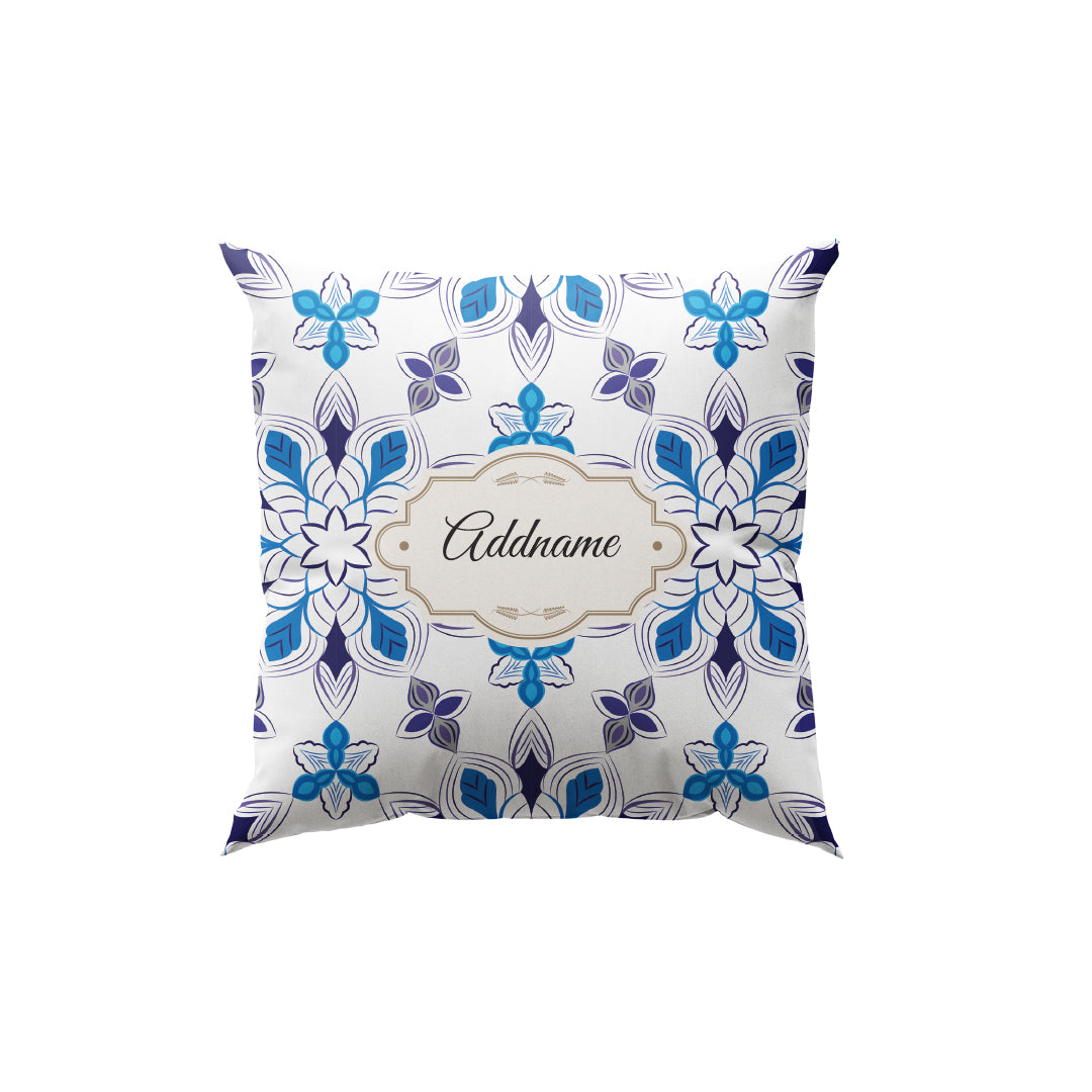 Moroccan Series - Arabesque Frost Full Print Cushion Cover with Inner Cushion
