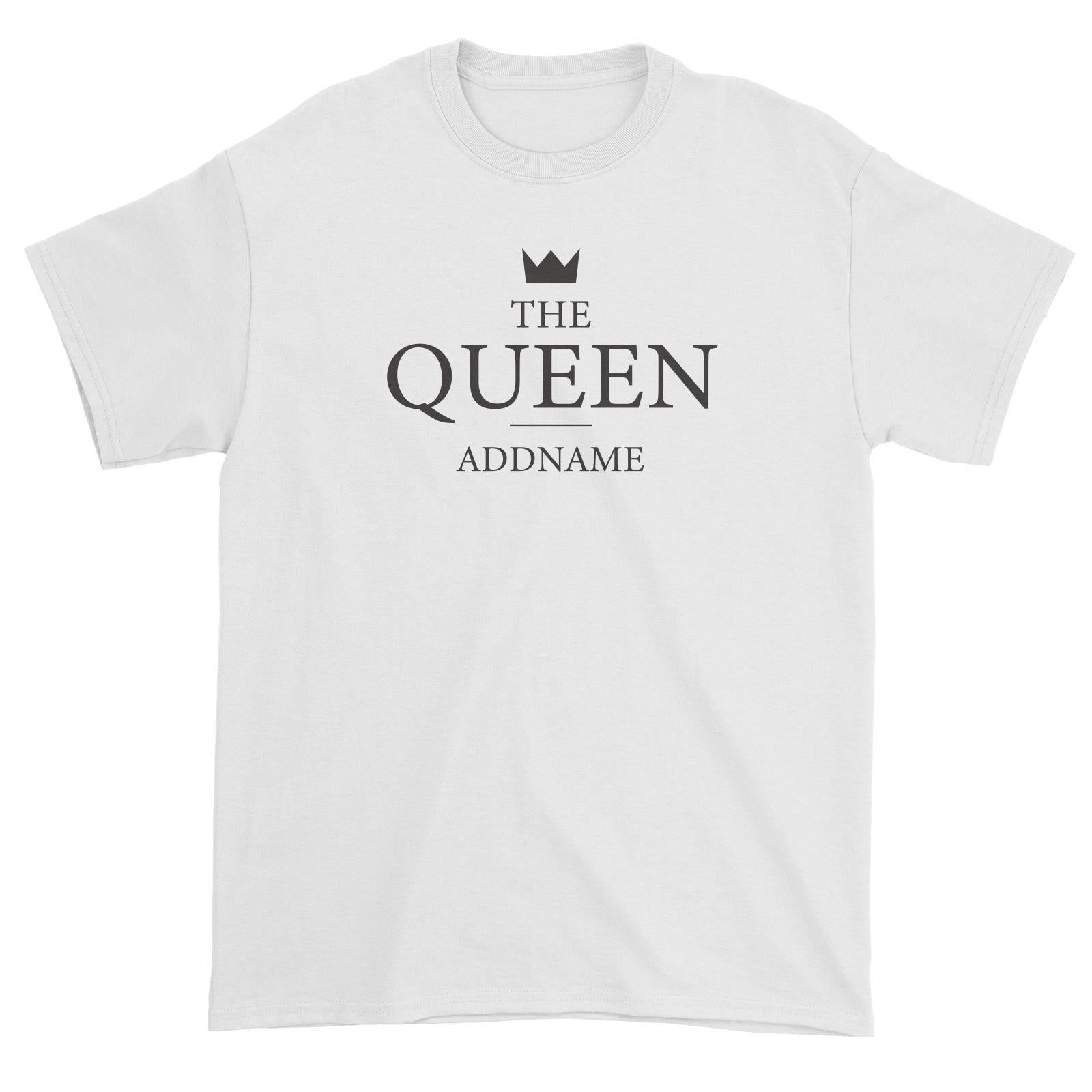 Valentine's Minimal Queen Addname Unisex T-Shirt