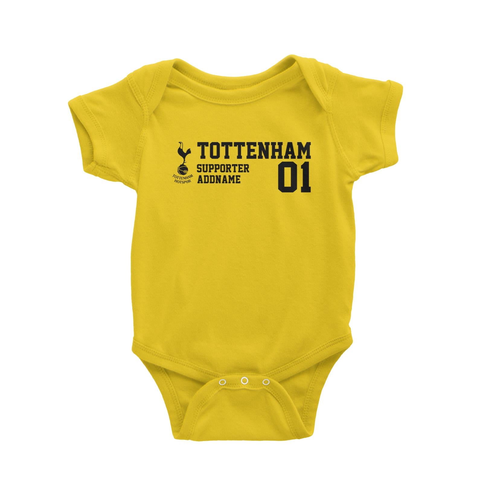 Tottenham Hotspur Football Supporter Addname Baby Romper