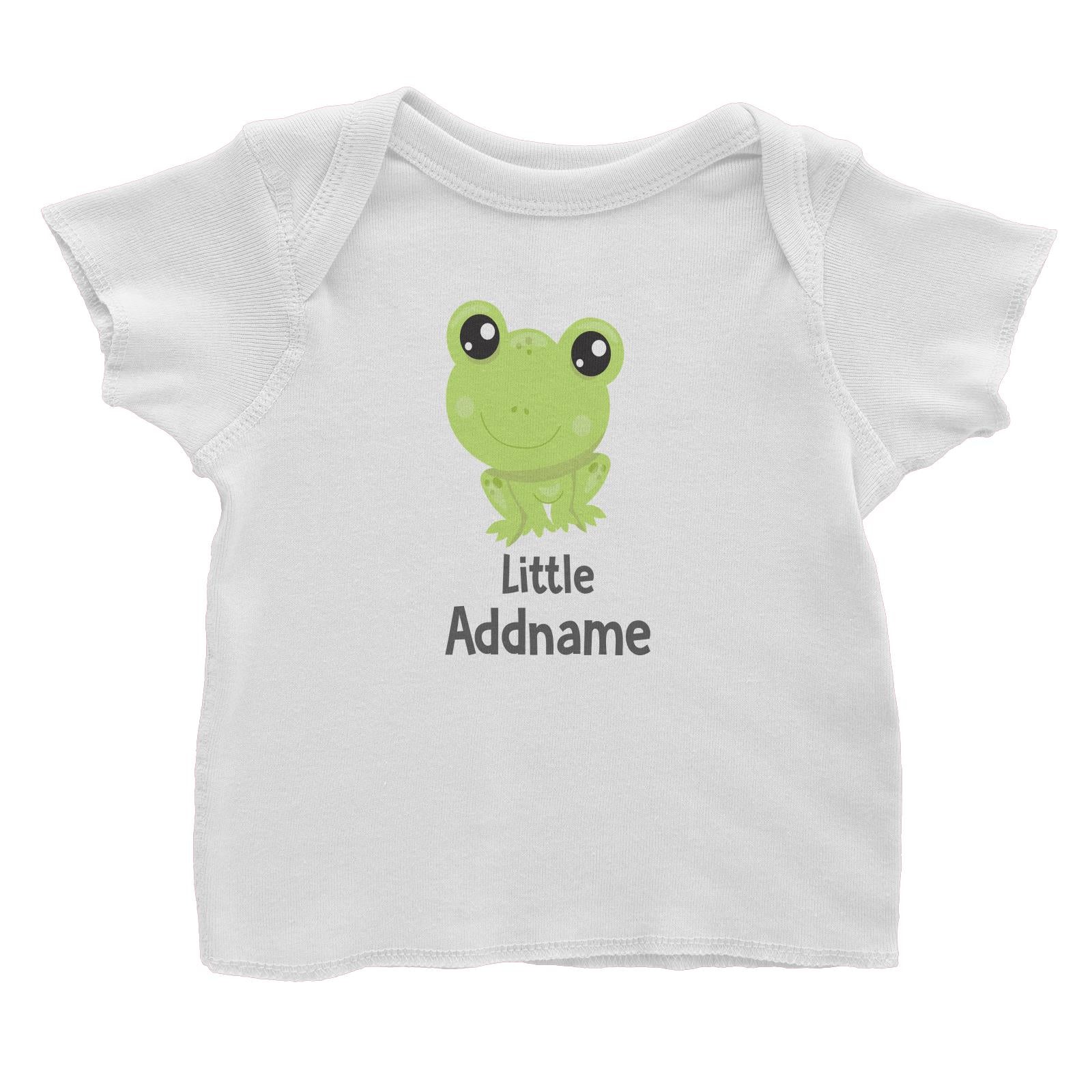 Spring Animals Frog Little Addname Baby T-Shirt