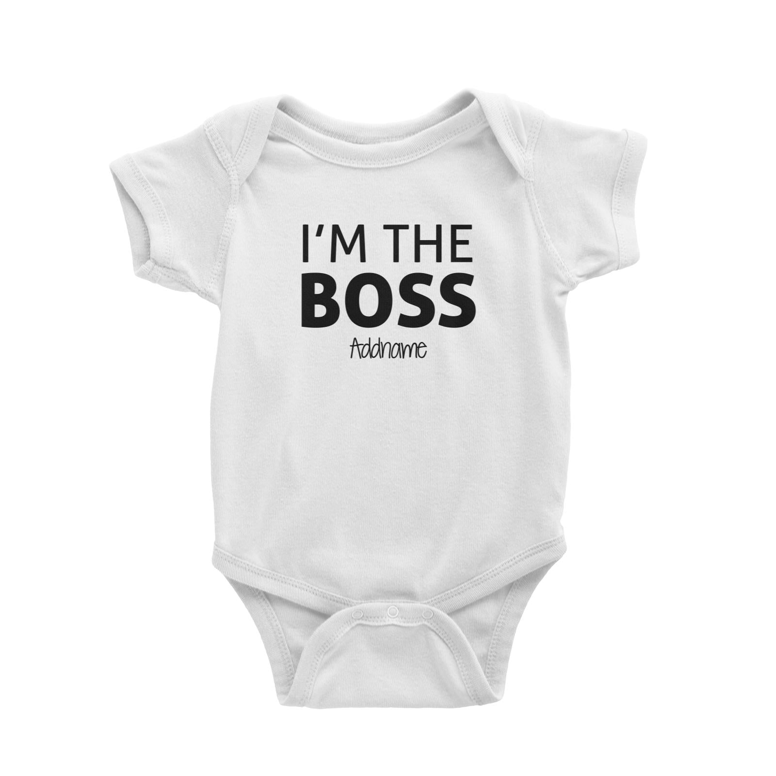 Im The Boss Addname Baby Romper