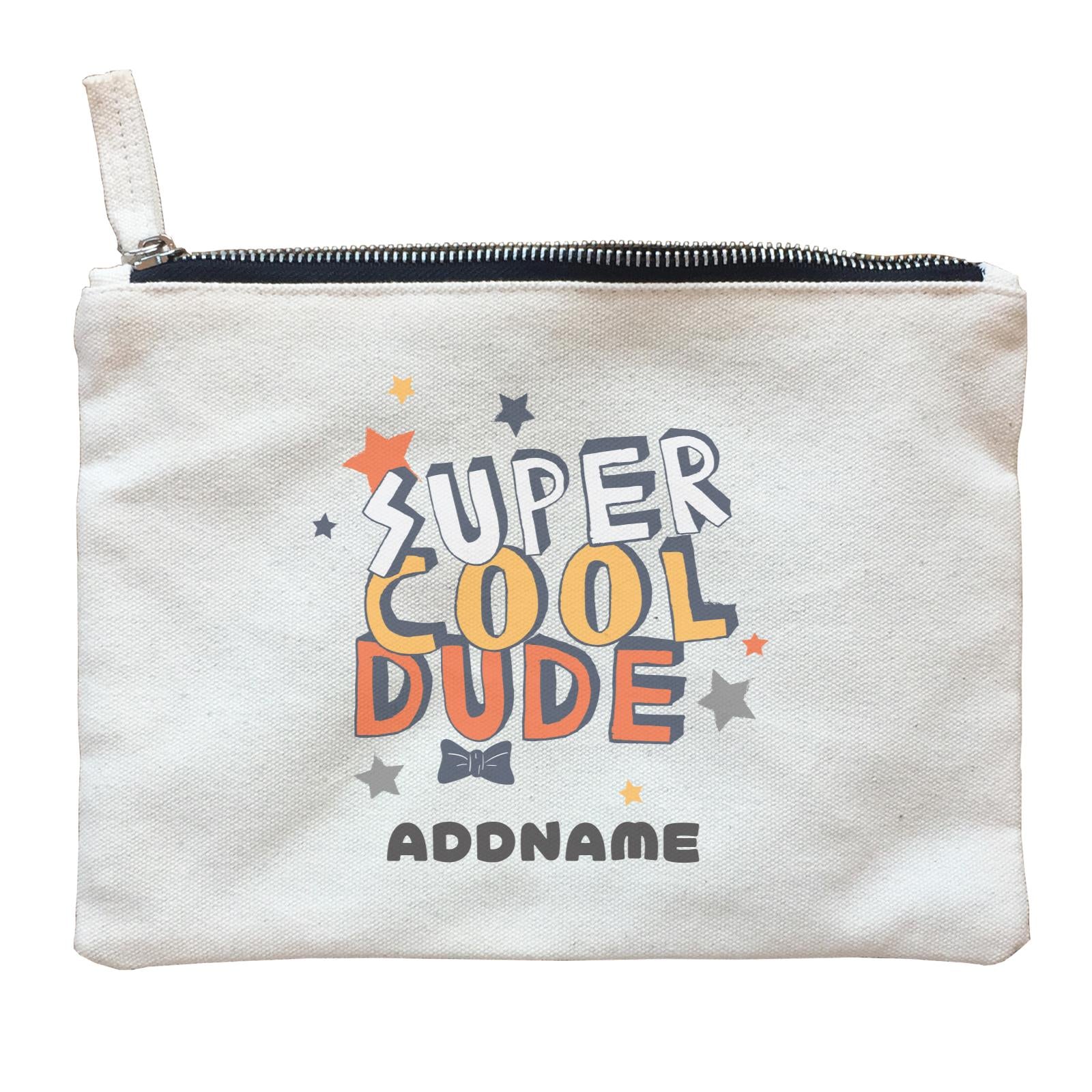 Super Cool Dude with Bow Tie Addname Zipper Pouch