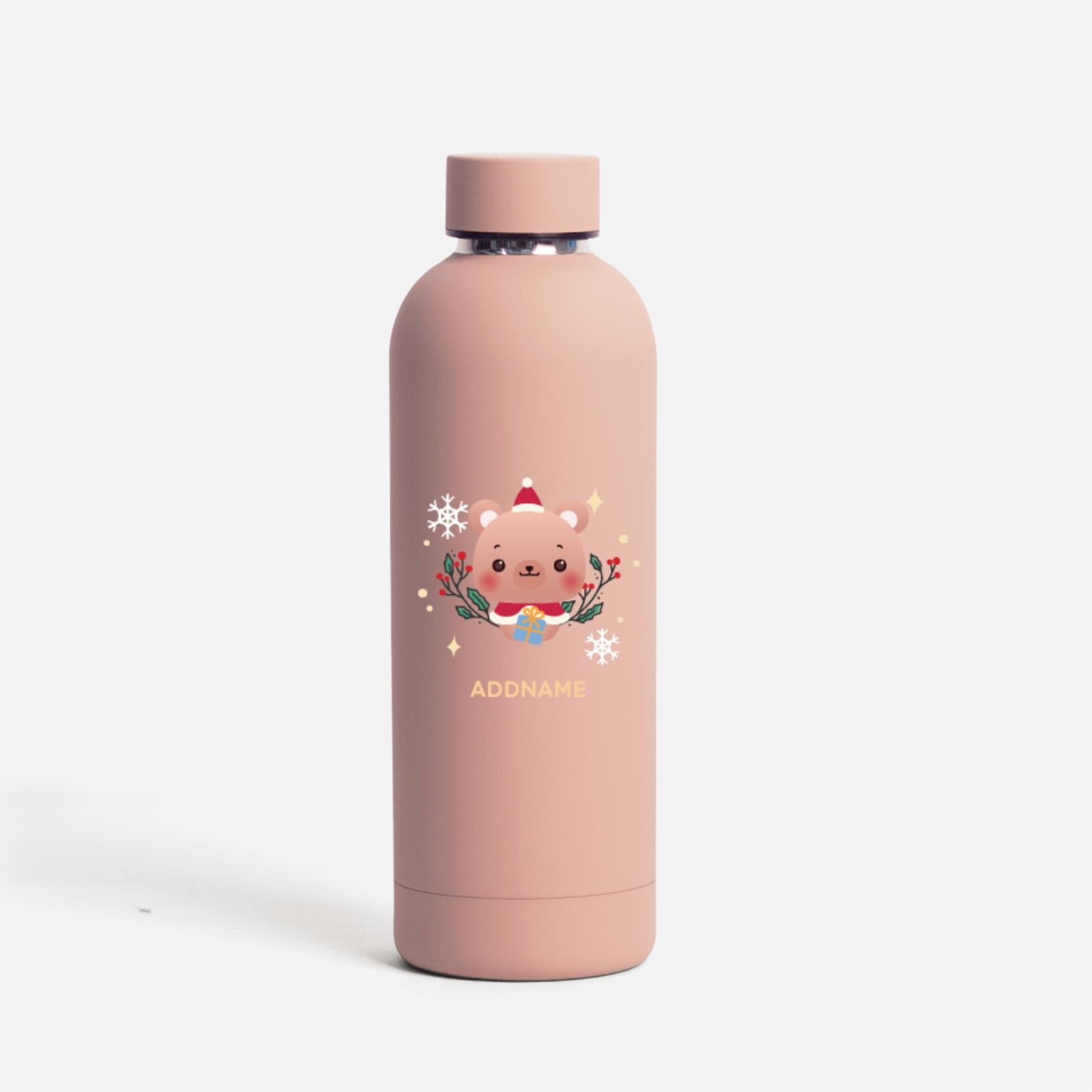 Christmas Cute Animal Series Mizu -  Bear Dusty Pink
