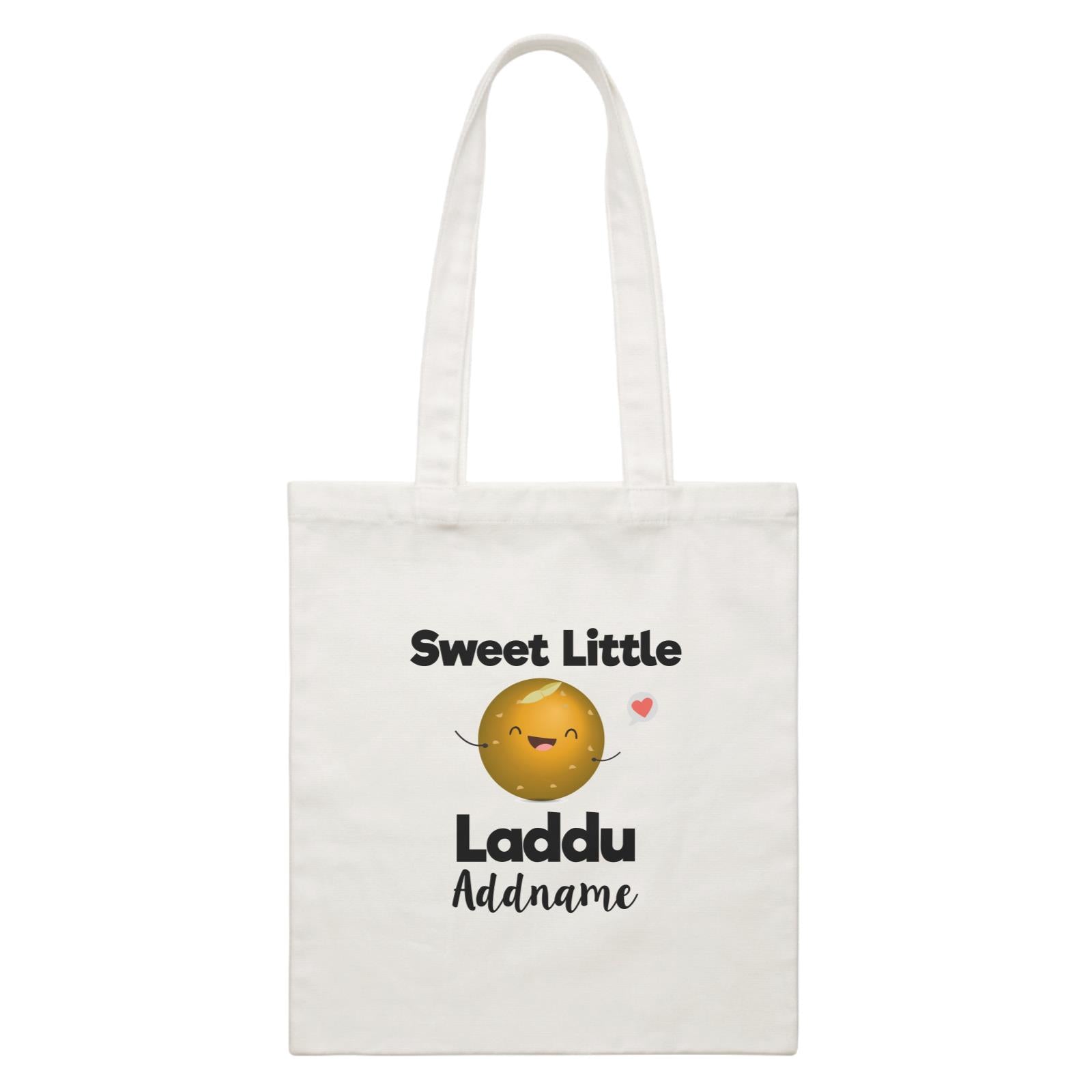 Sweet Little Laddu Addname White Canvas Bag
