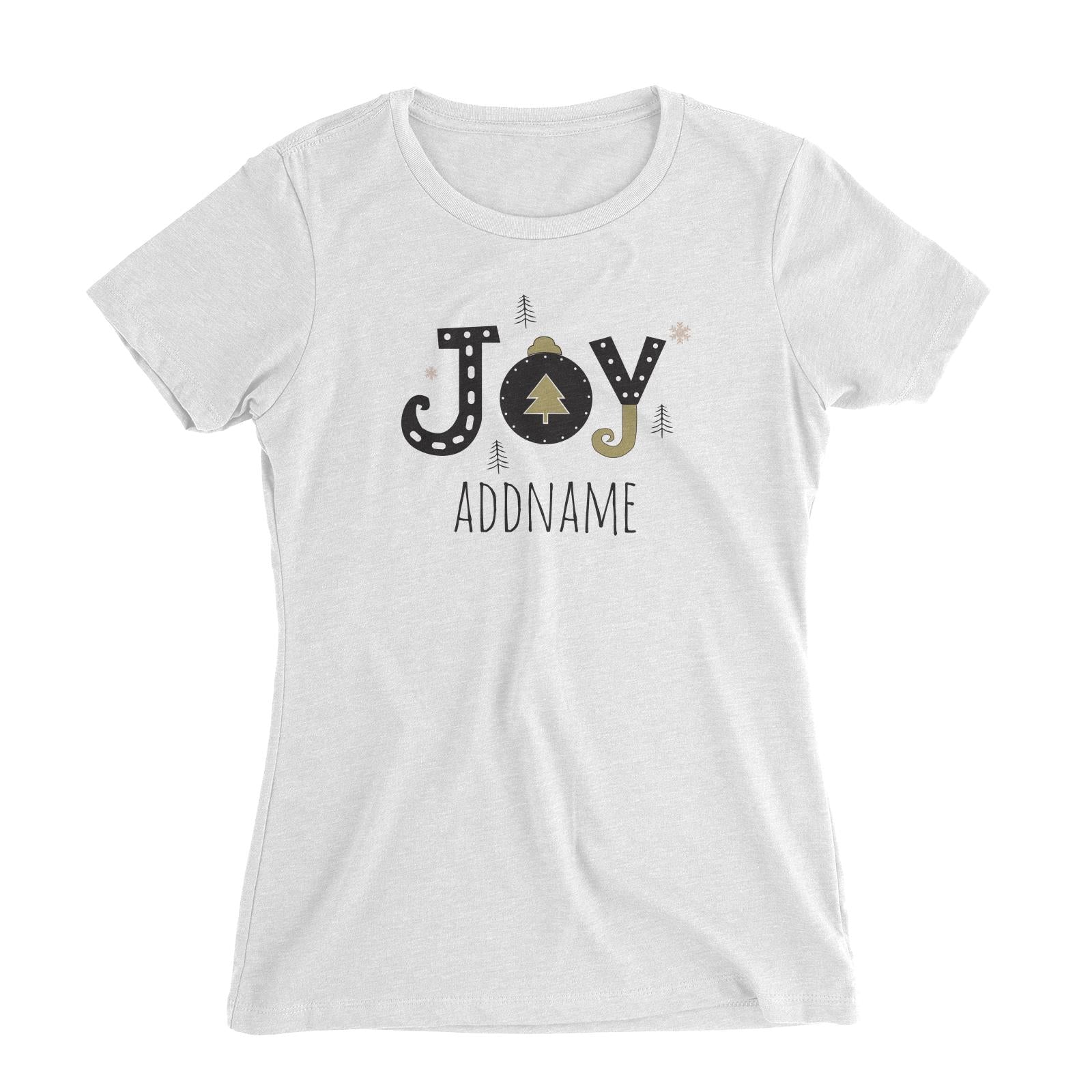 Christmas Series Joy Women's Slim Fit T-Shirt