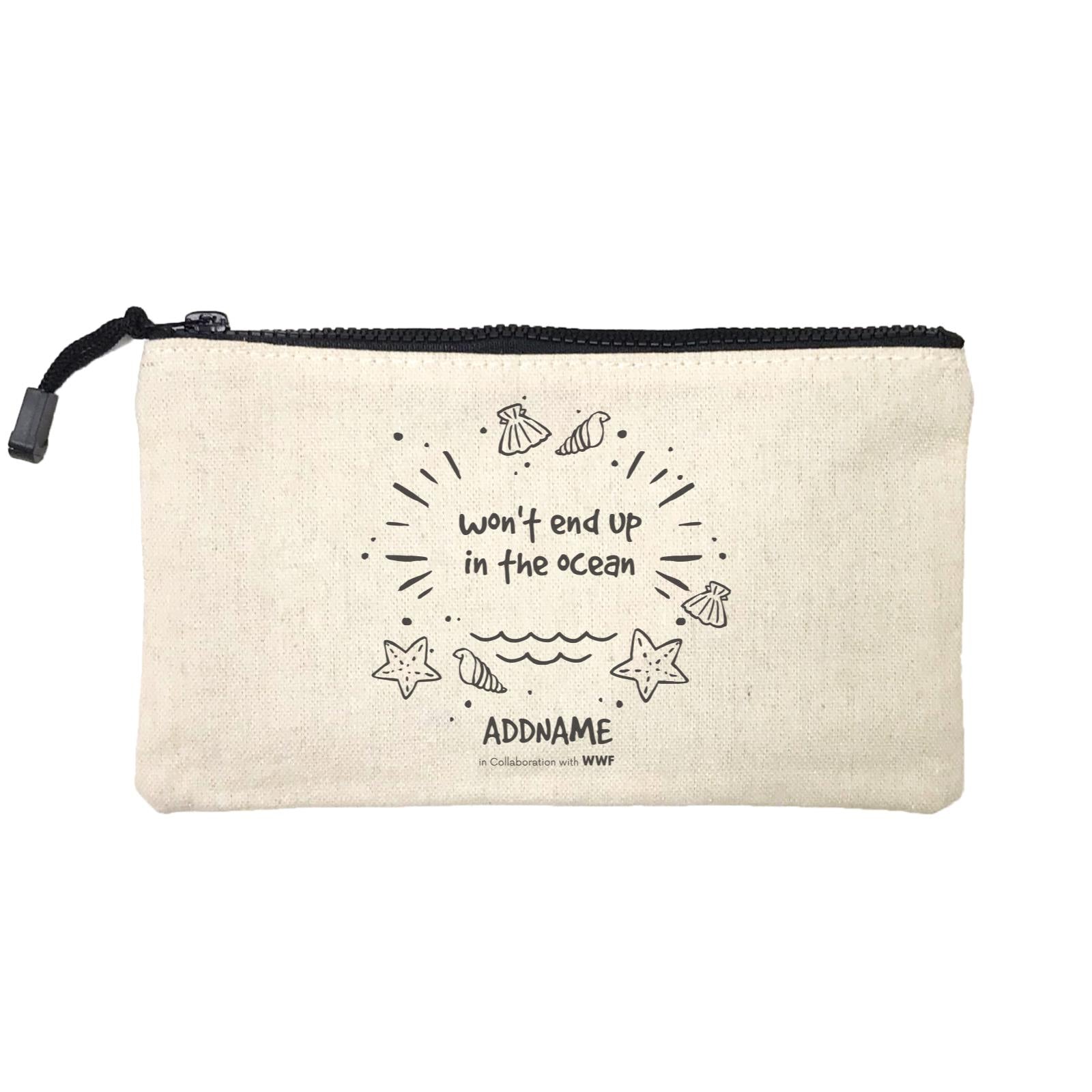Wont End Up In The Ocean Doodle Addname Mini Accessories Stationery Pouch