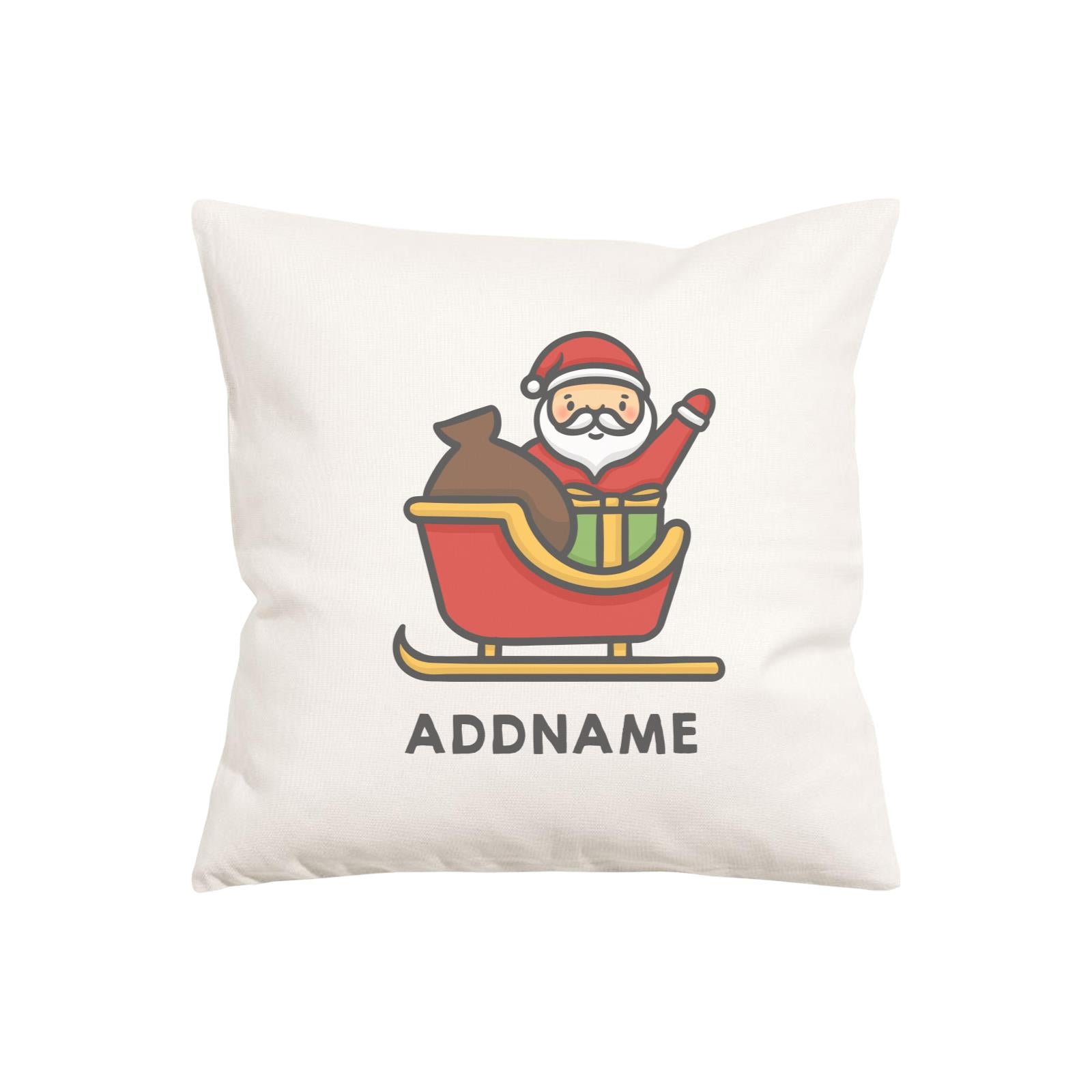 Xmas Cute Santa Addname Pillow Cushion