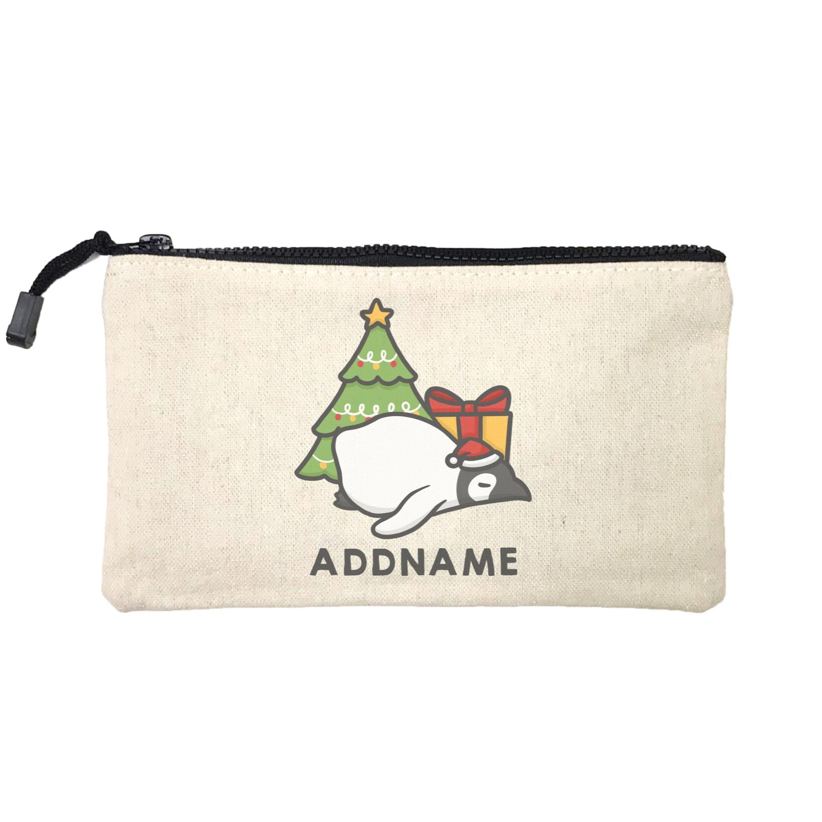 Xmas Cute Sleeping Pengiun Addname Mini Accessories Stationery Pouch