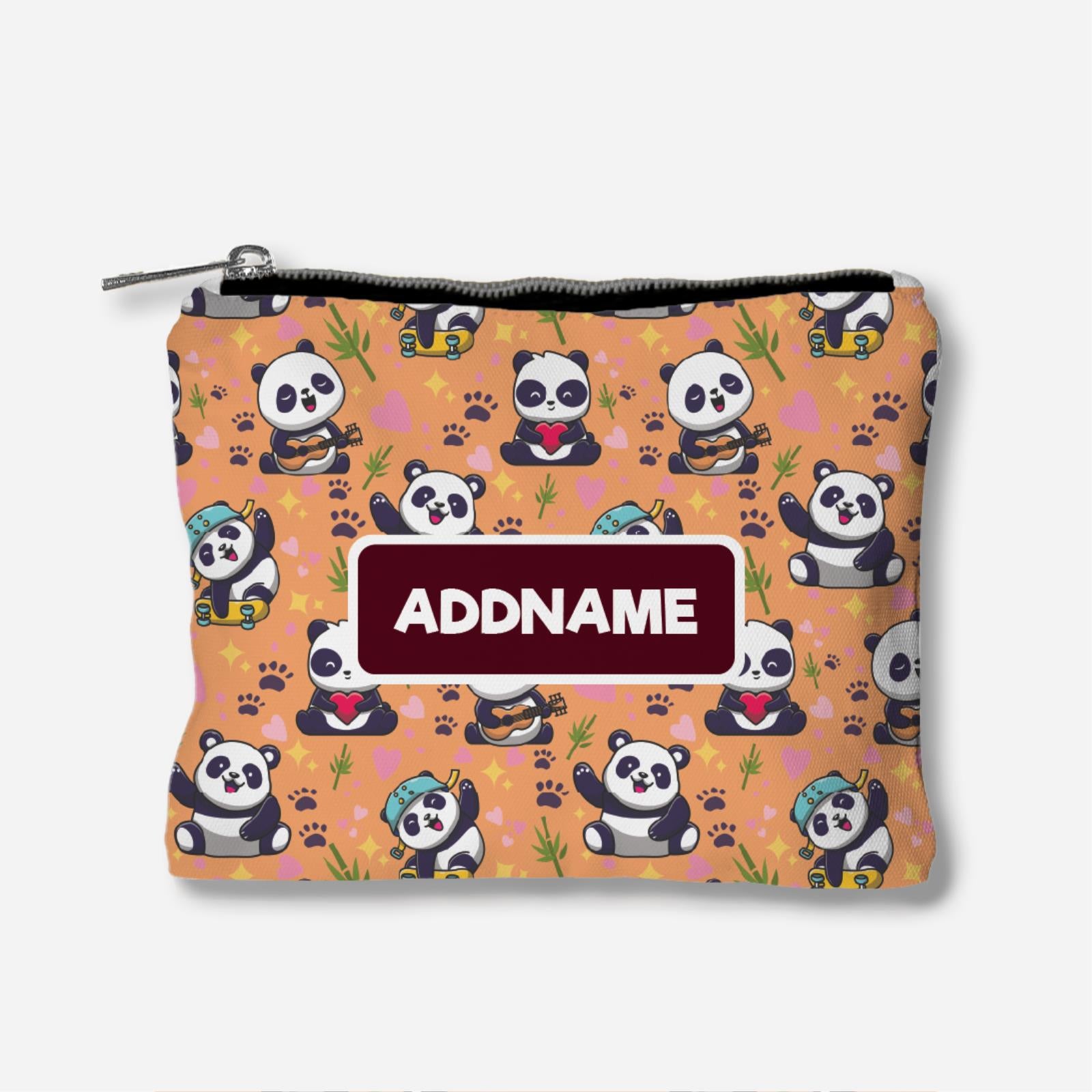 Adopt A Plushie Full Print Zipper Pouch - Active Panda
