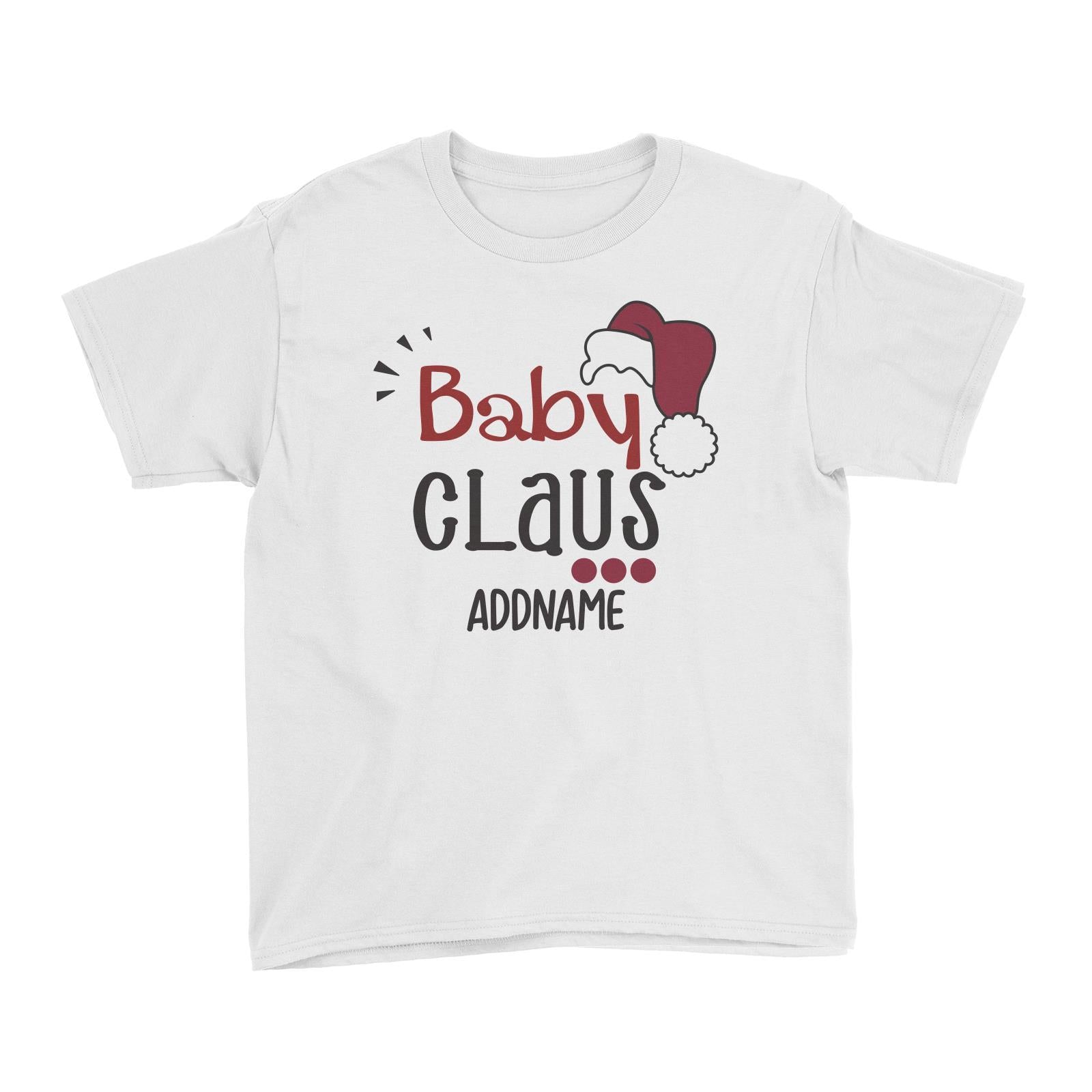 Xmas Baby Claus with Santa Hat Kid's T-Shirt