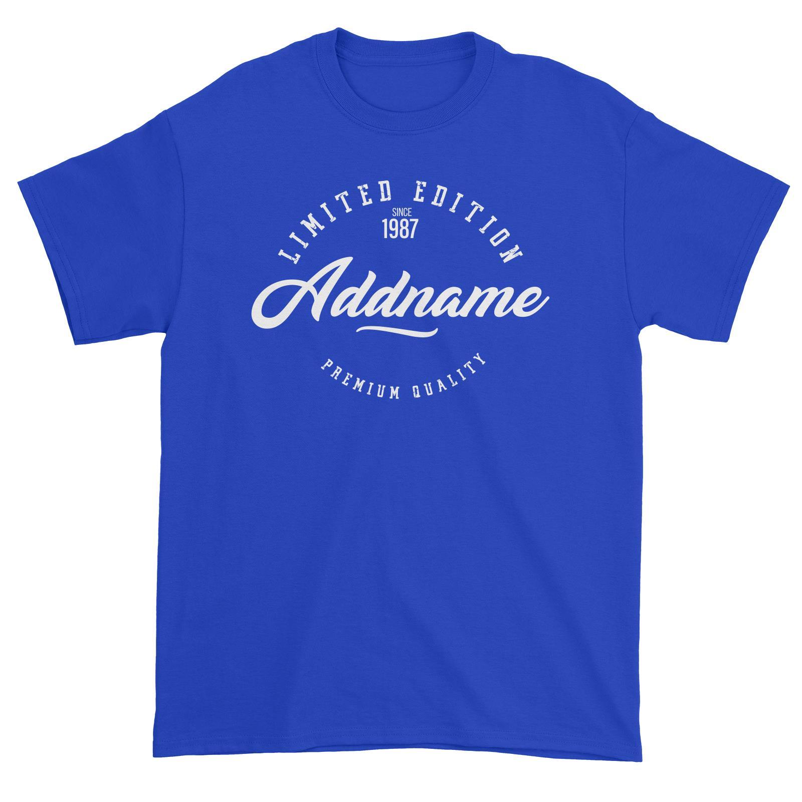 Limited Edition Since Year Personalizable with Name and Year Unisex T-Shirt