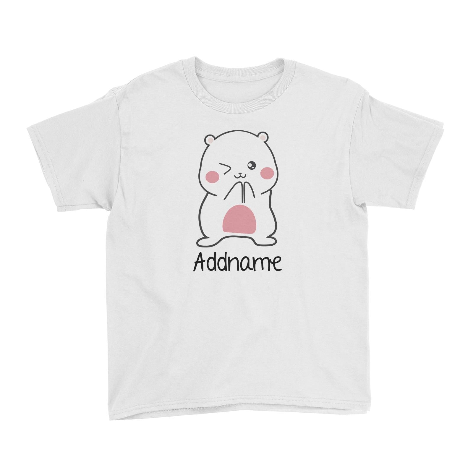 Cute Hamster Daddy Addname Kid's T-Shirt