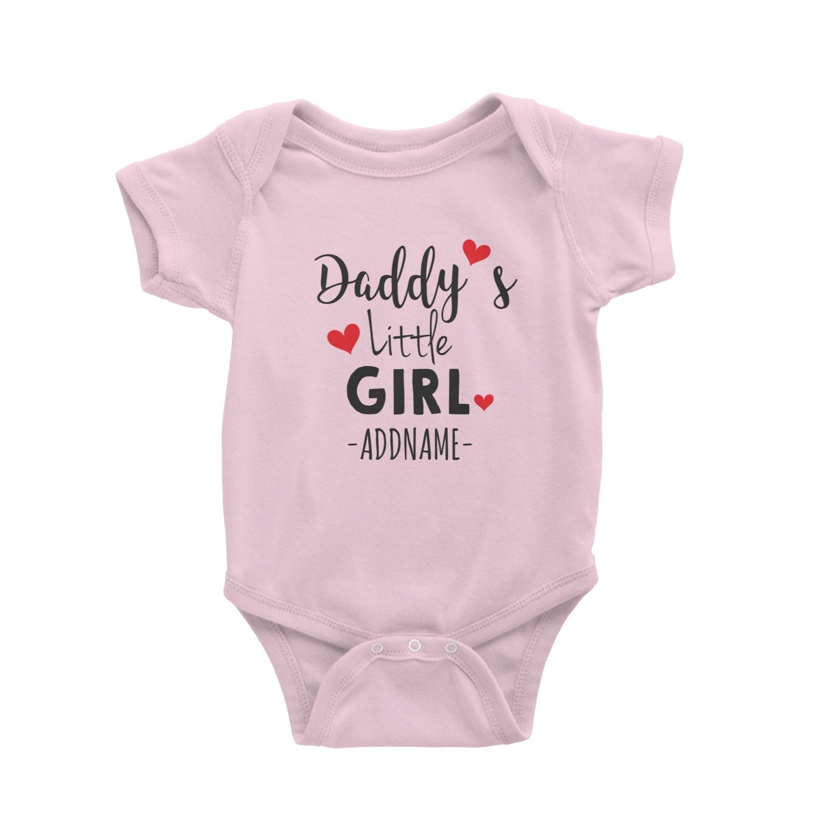 Daddy's Little Girl Addname Baby Romper Personalizable Designs Basic Newborn
