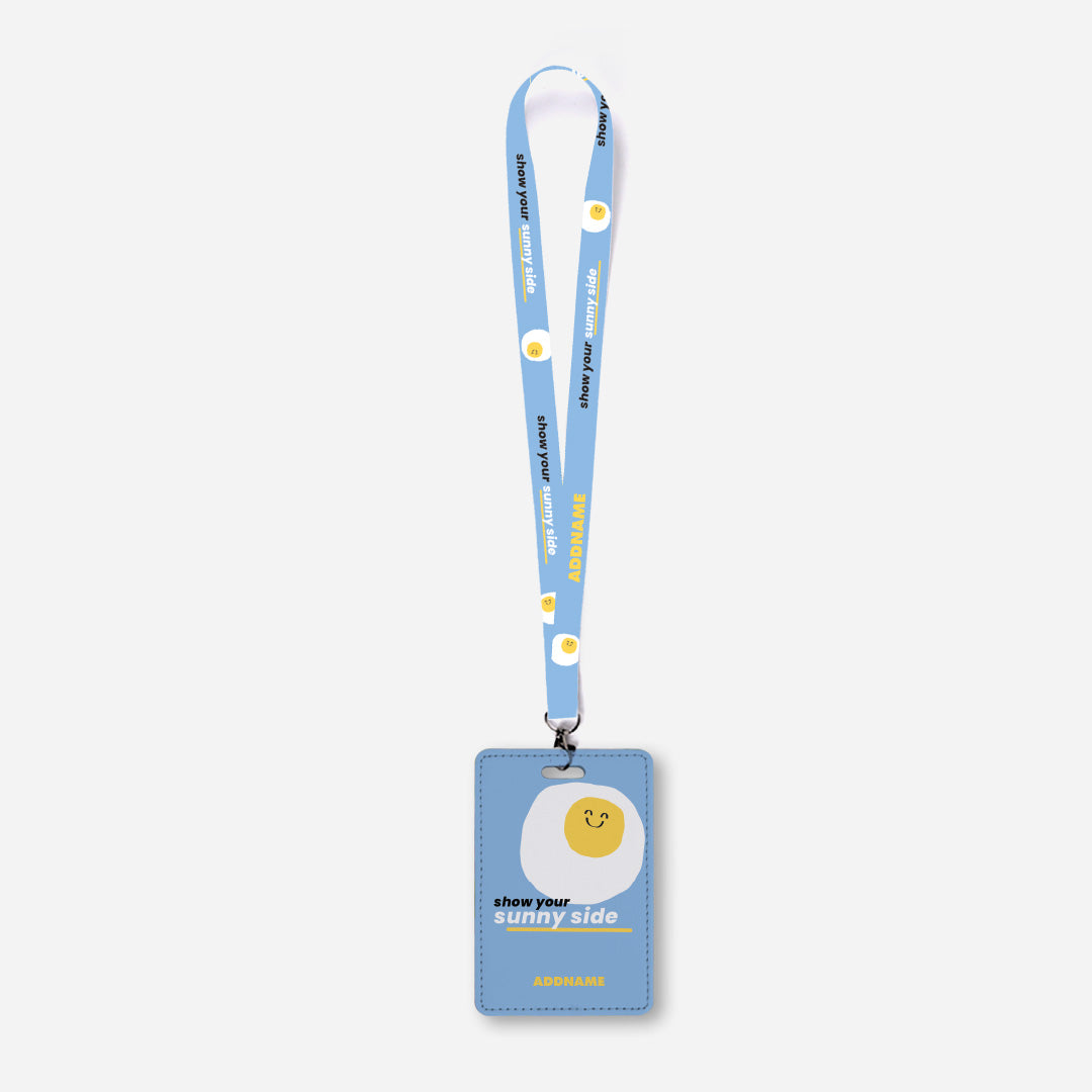 Be Confident Series Lanyard With Cardholder - Stay Positive - Show Your Sunny Side