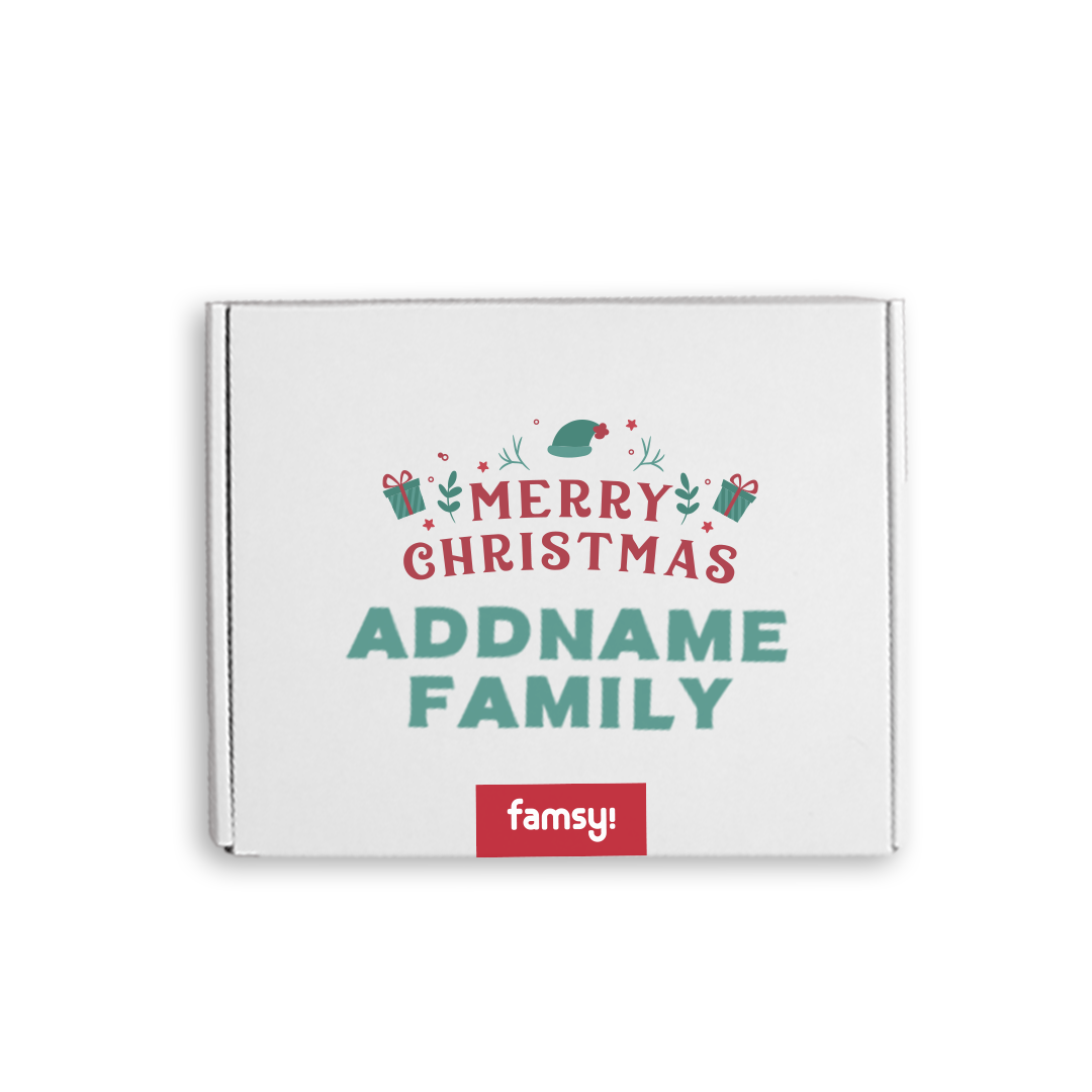 Personalised Large Family Christmas Gift Box