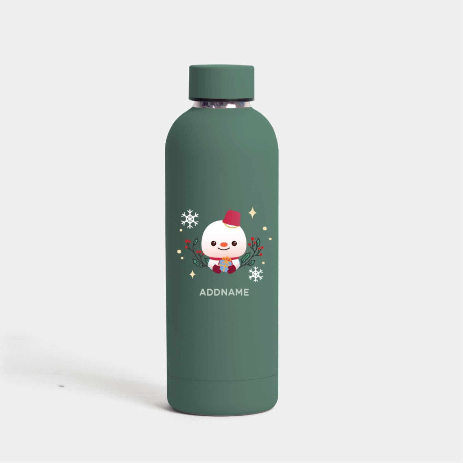Christmas Cute Animal Series Mizu -  Snowman Green