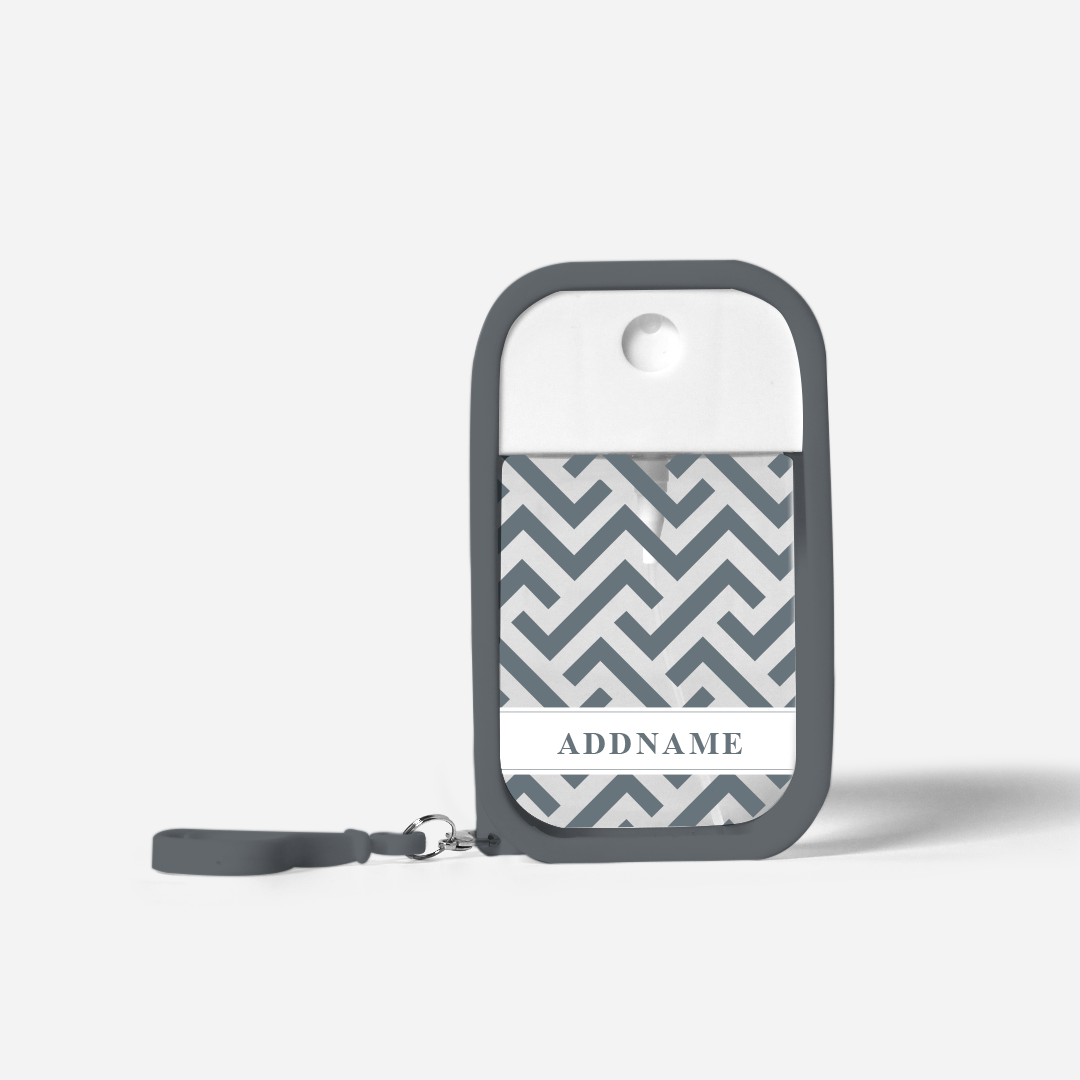 Aufbau Series Refillable Hand Sanitizer with Personalisation Grey
