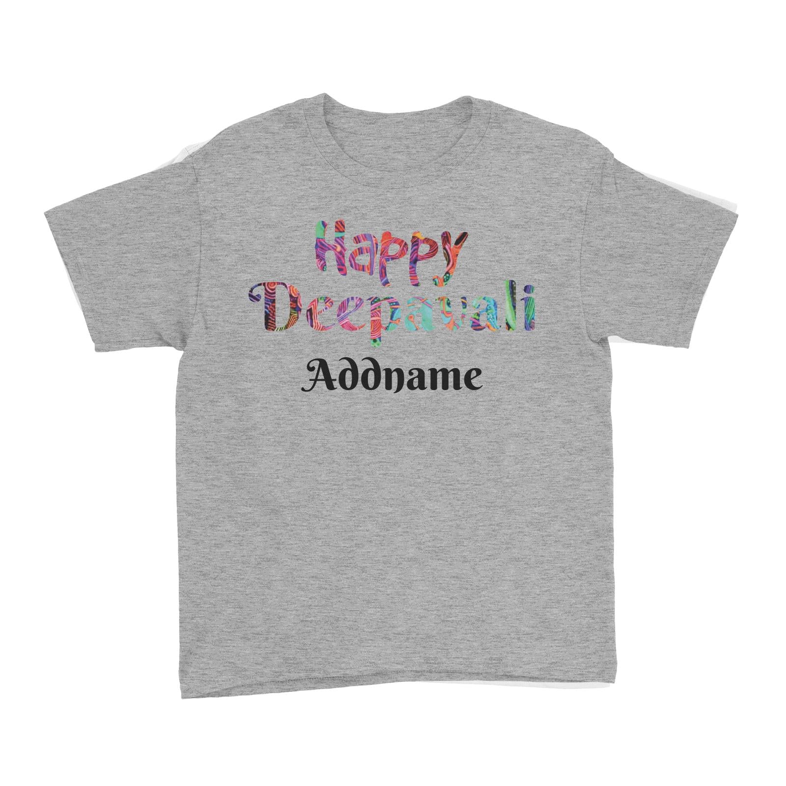 Deepavali Series Happy Deepavali Colourful Typography Kid's T-Shirt