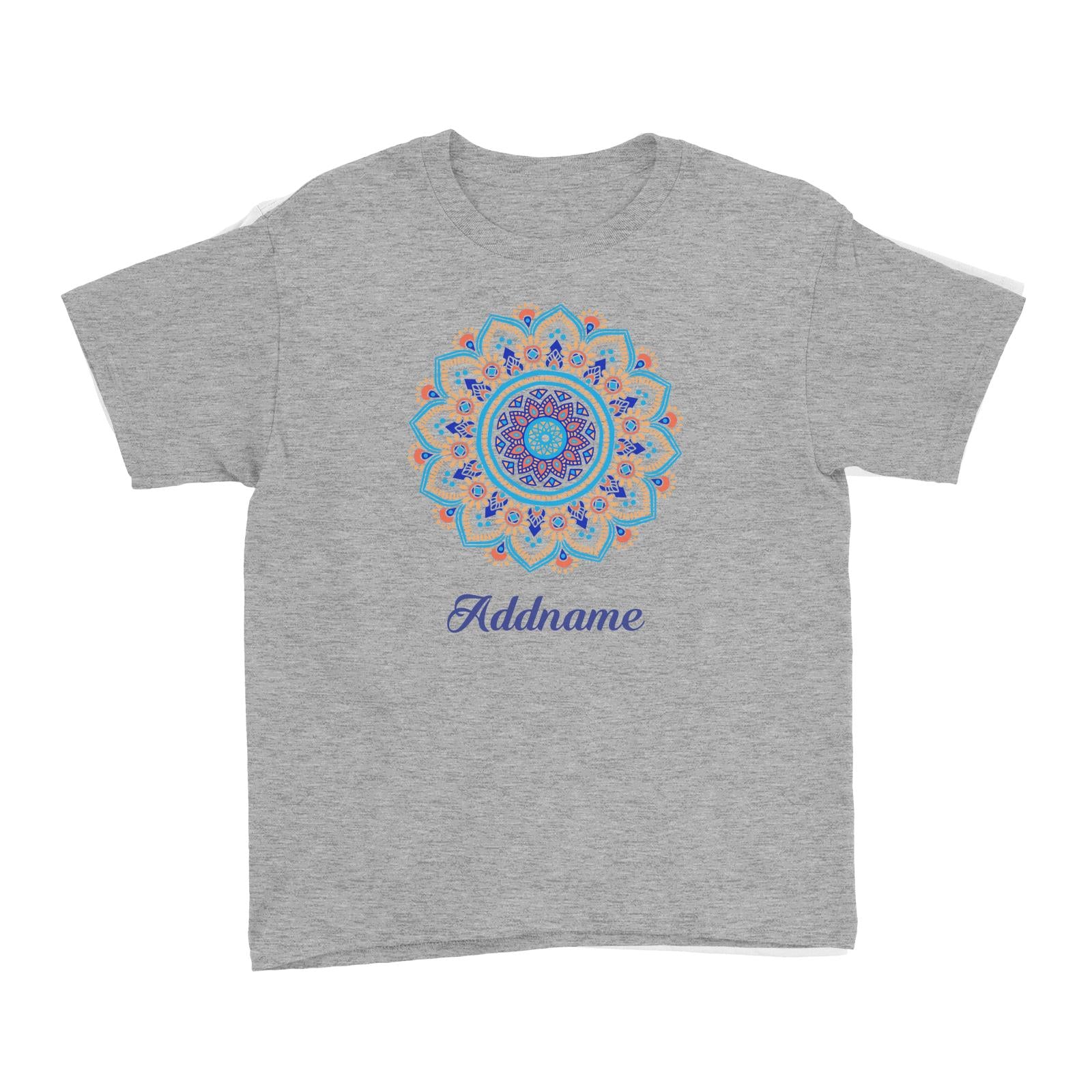 Deepavali Series Sky Blue Mandala Kid's T-Shirt