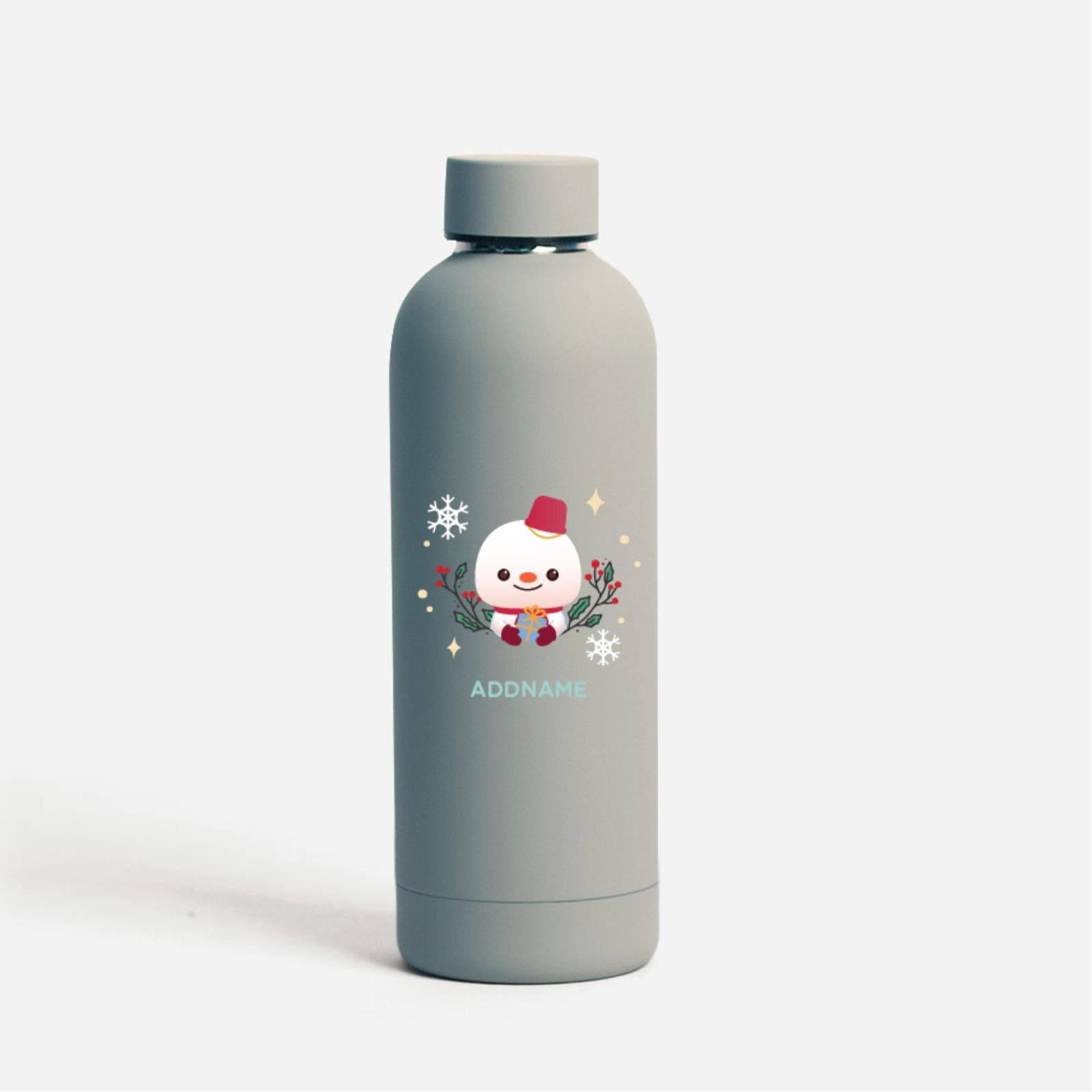 Christmas Cute Animal Series Mizu -  Snowman Light Grey
