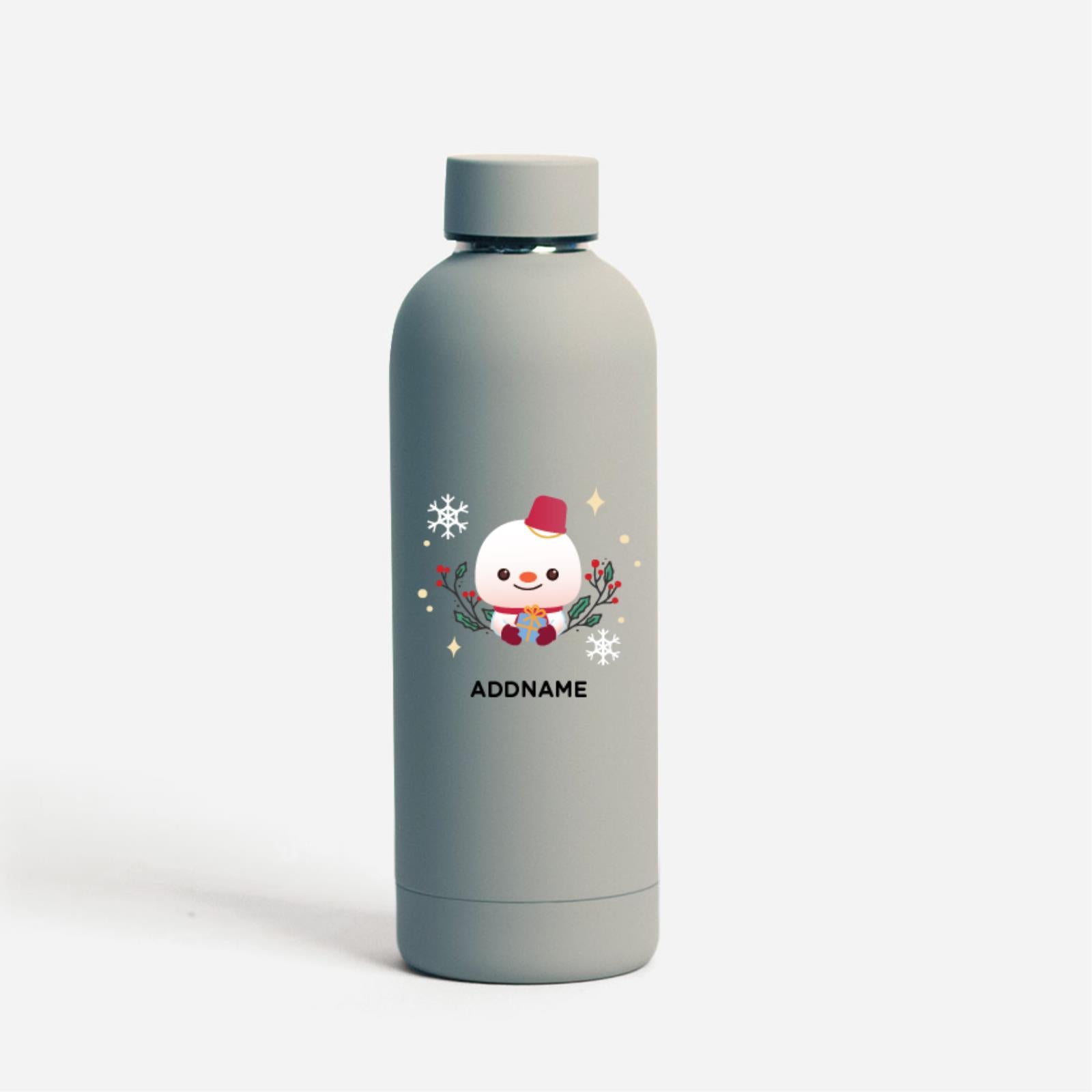 Christmas Cute Animal Series Mizu -  Snowman Light Grey