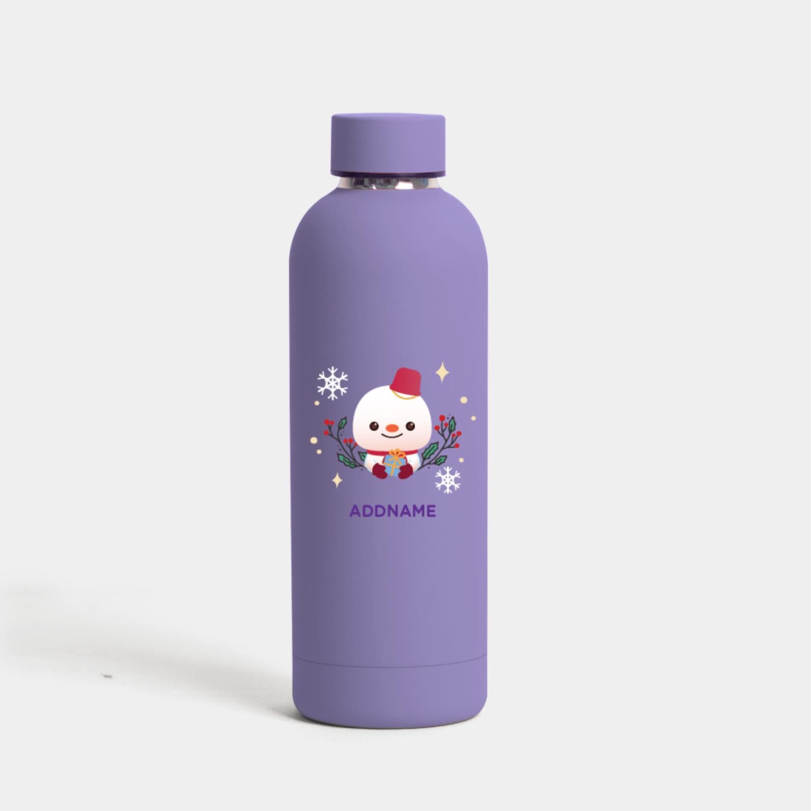 Christmas Cute Animal Series Mizu -  Snowman Light Purple