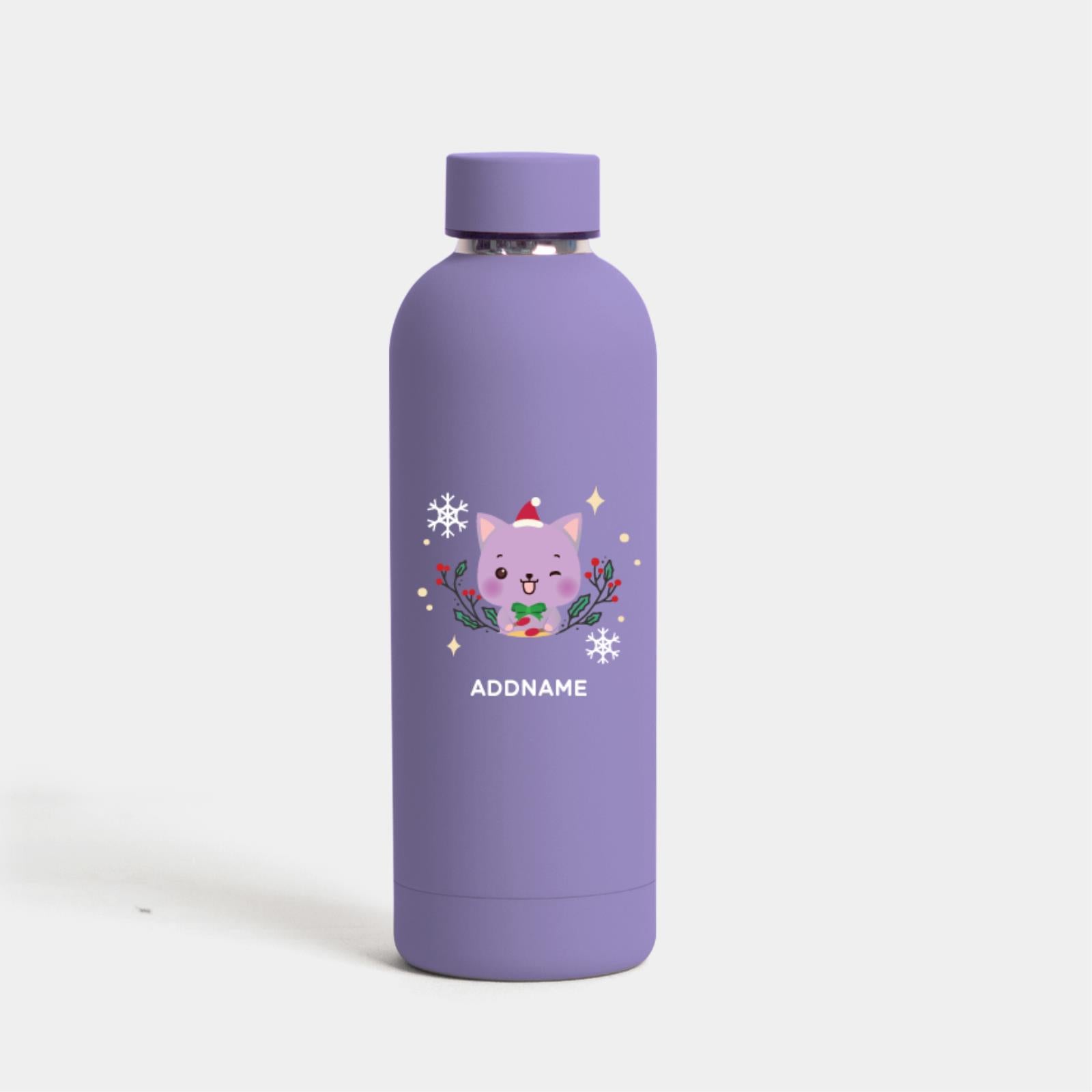 Christmas Cute Animal Series Mizu -  Cat Light Purple