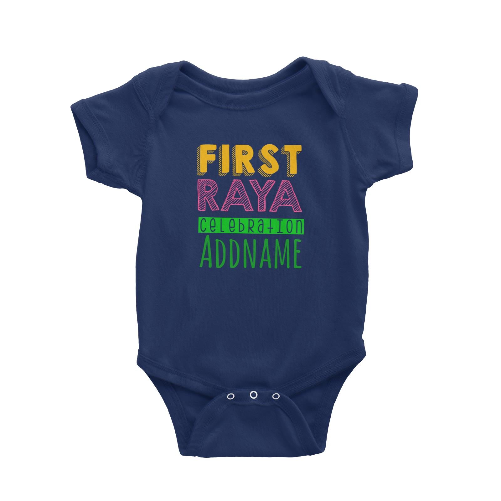 First Raya Celebration Baby Romper  Personalizable Designs