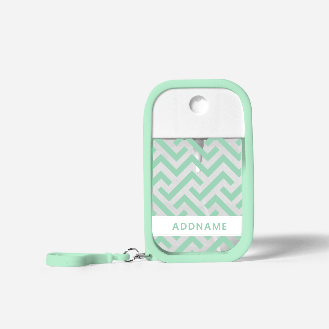 Aufbau Series Refillable Hand Sanitizer with Personalisation Pale Green