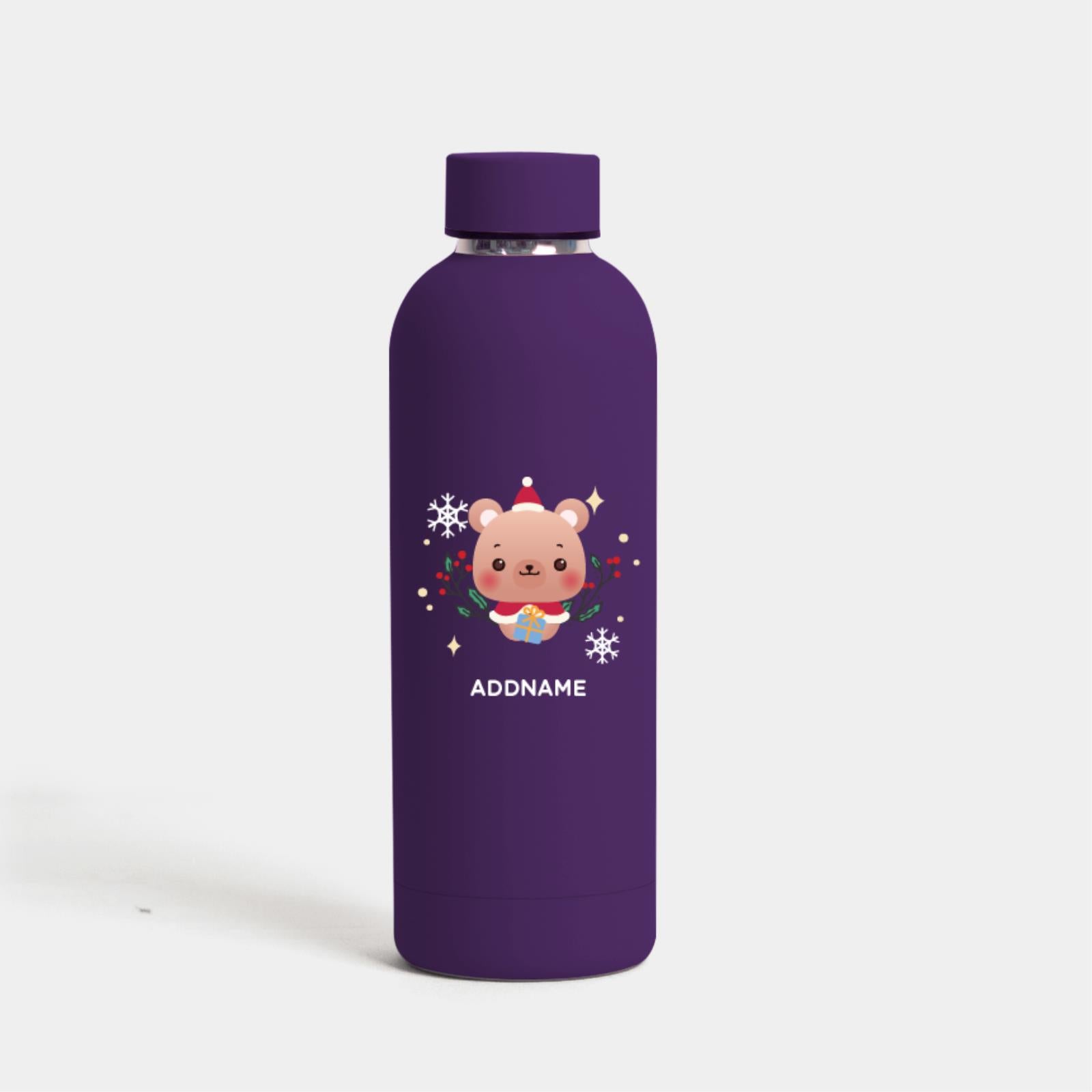 Christmas Cute Animal Series Mizu -  Bear Purple