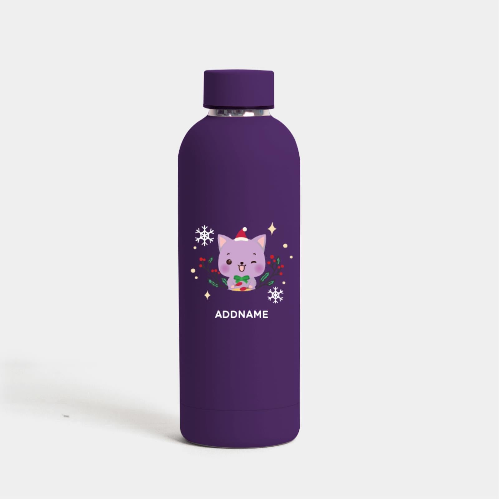 Christmas Cute Animal Series Mizu -  Cat Purple